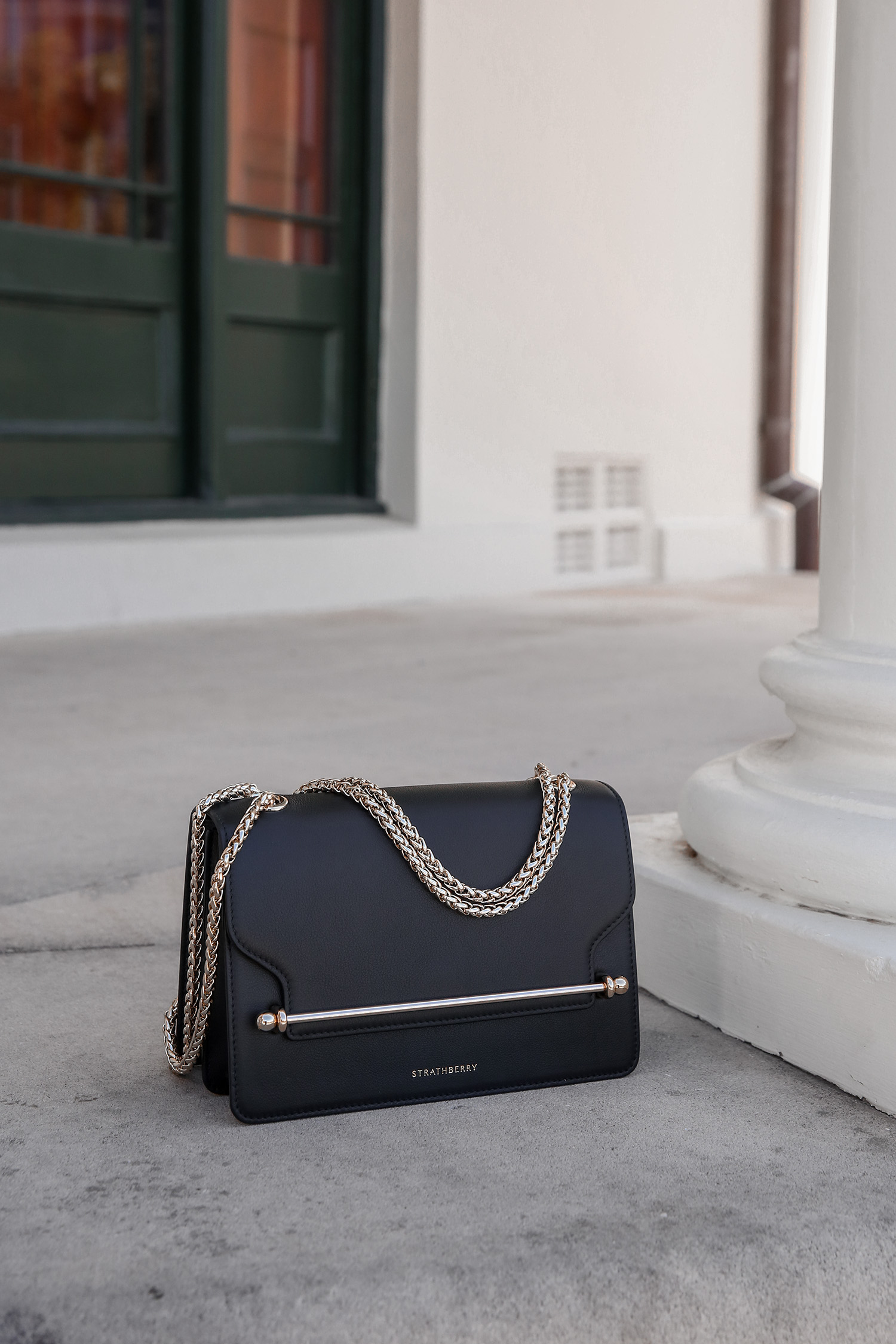 Strathberry East West Bag in black