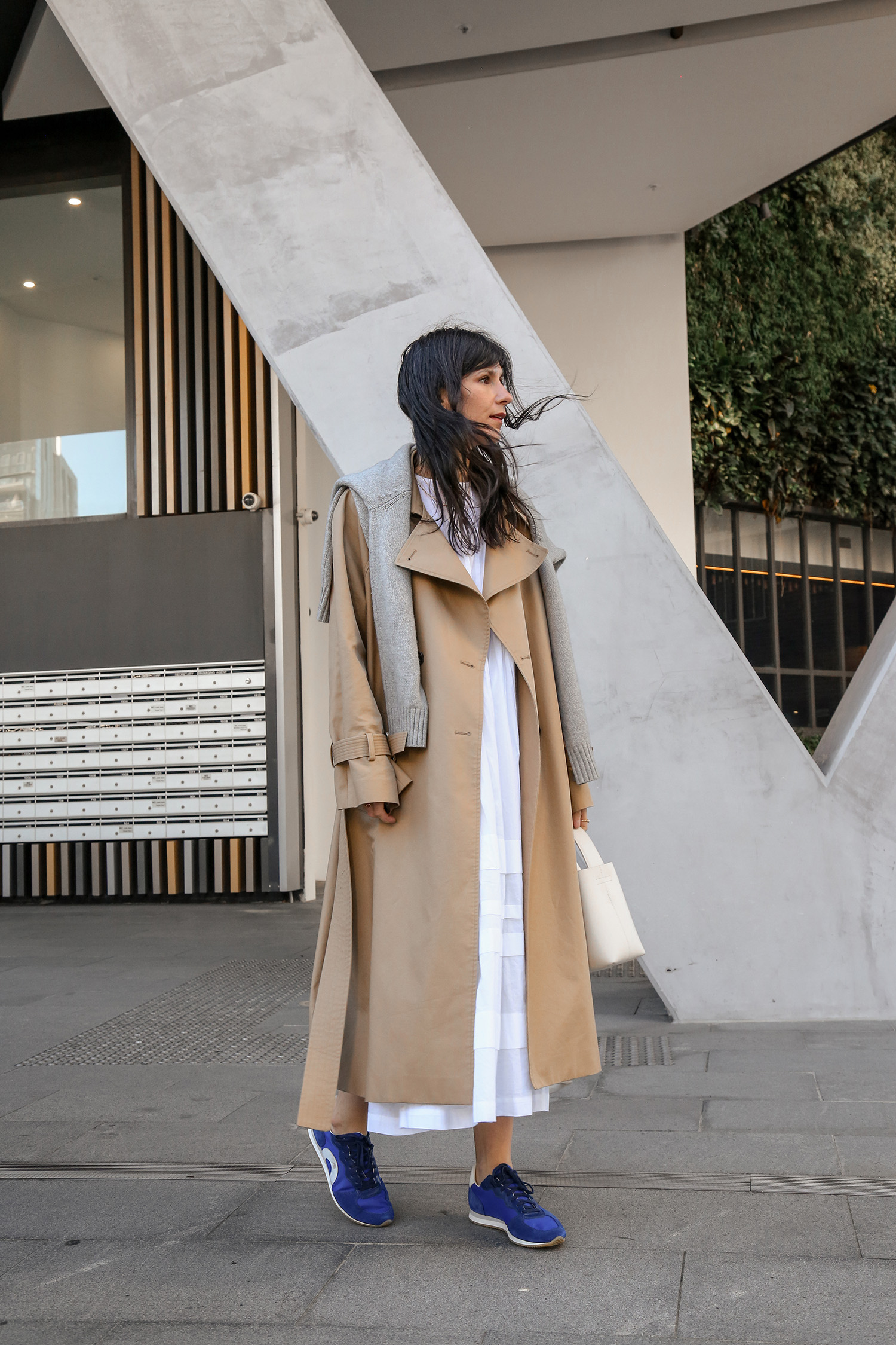 Kindersalmon oversized trench coat