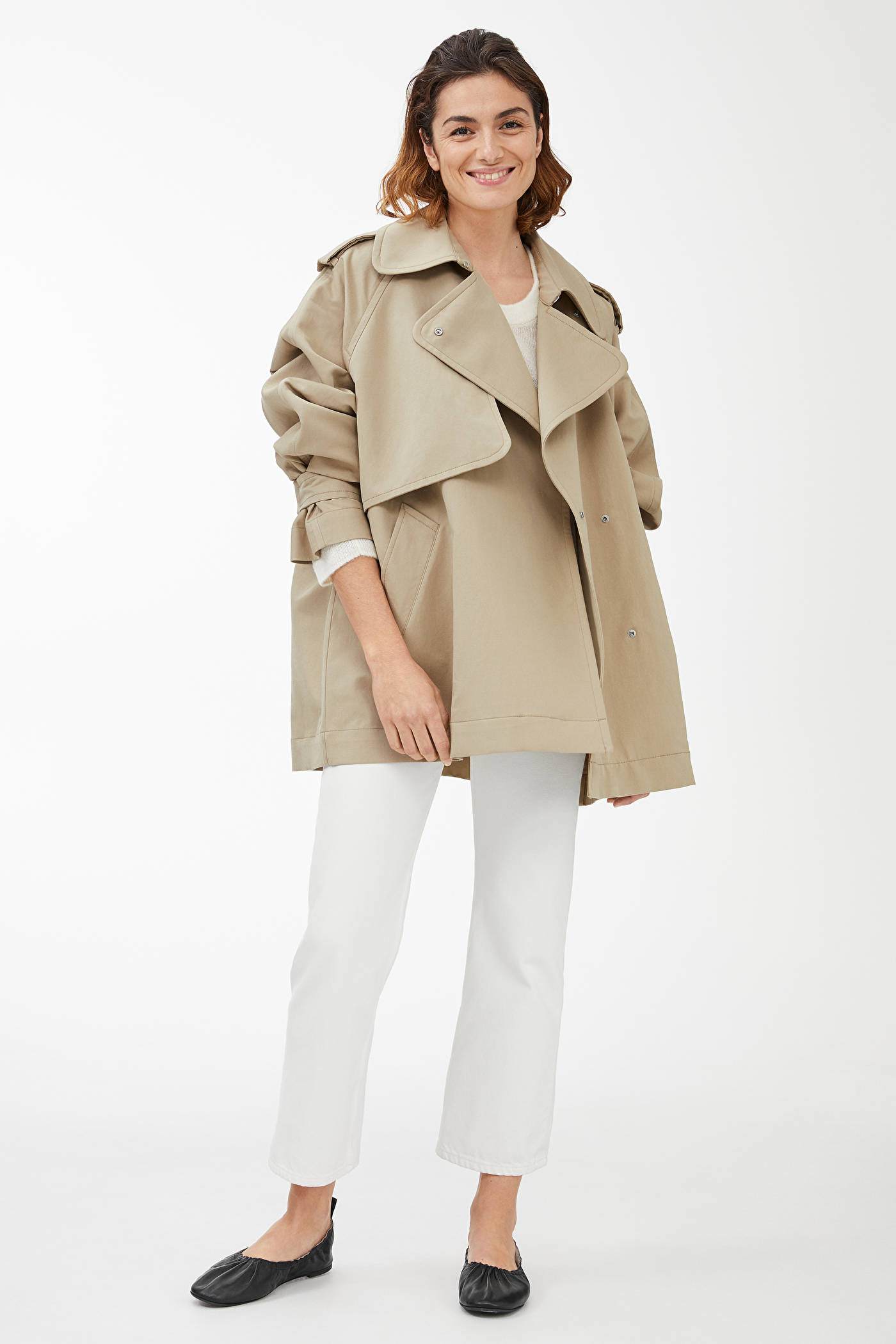 short trench jacket