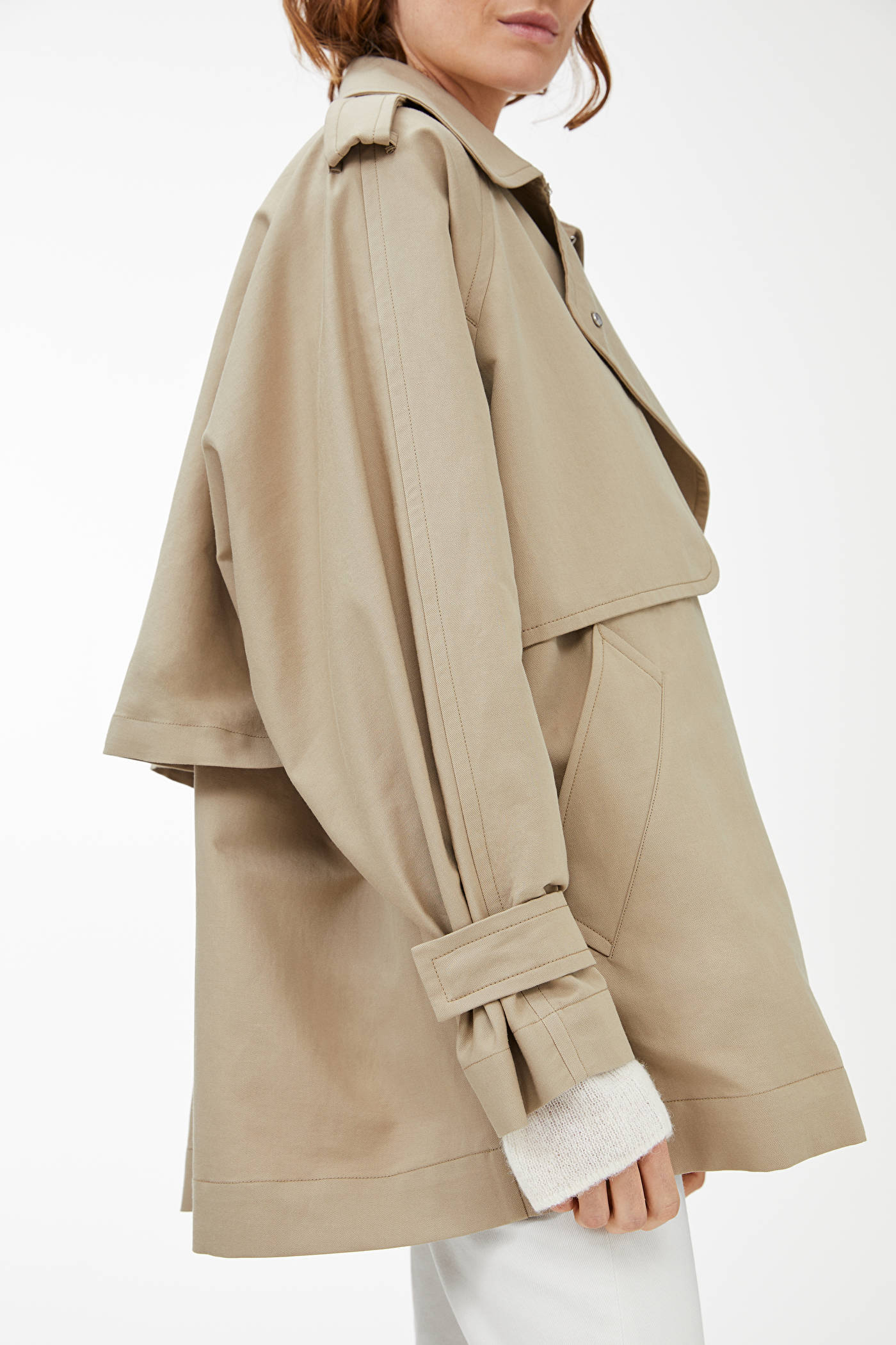 Arket Short Oversized Trench Coat