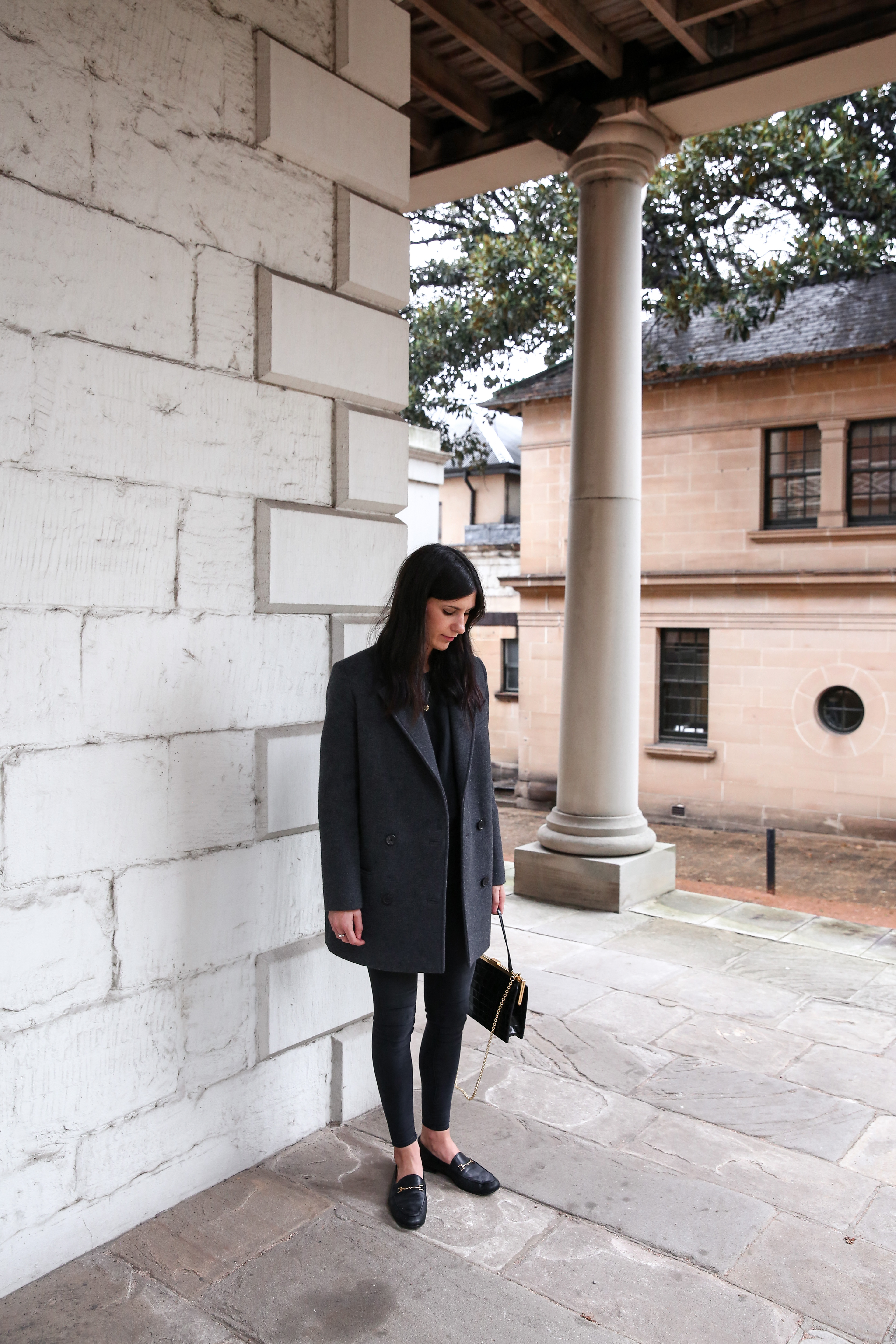 How to Invest in Timeless Fashion wearing skinny jeans and IRO peacoat