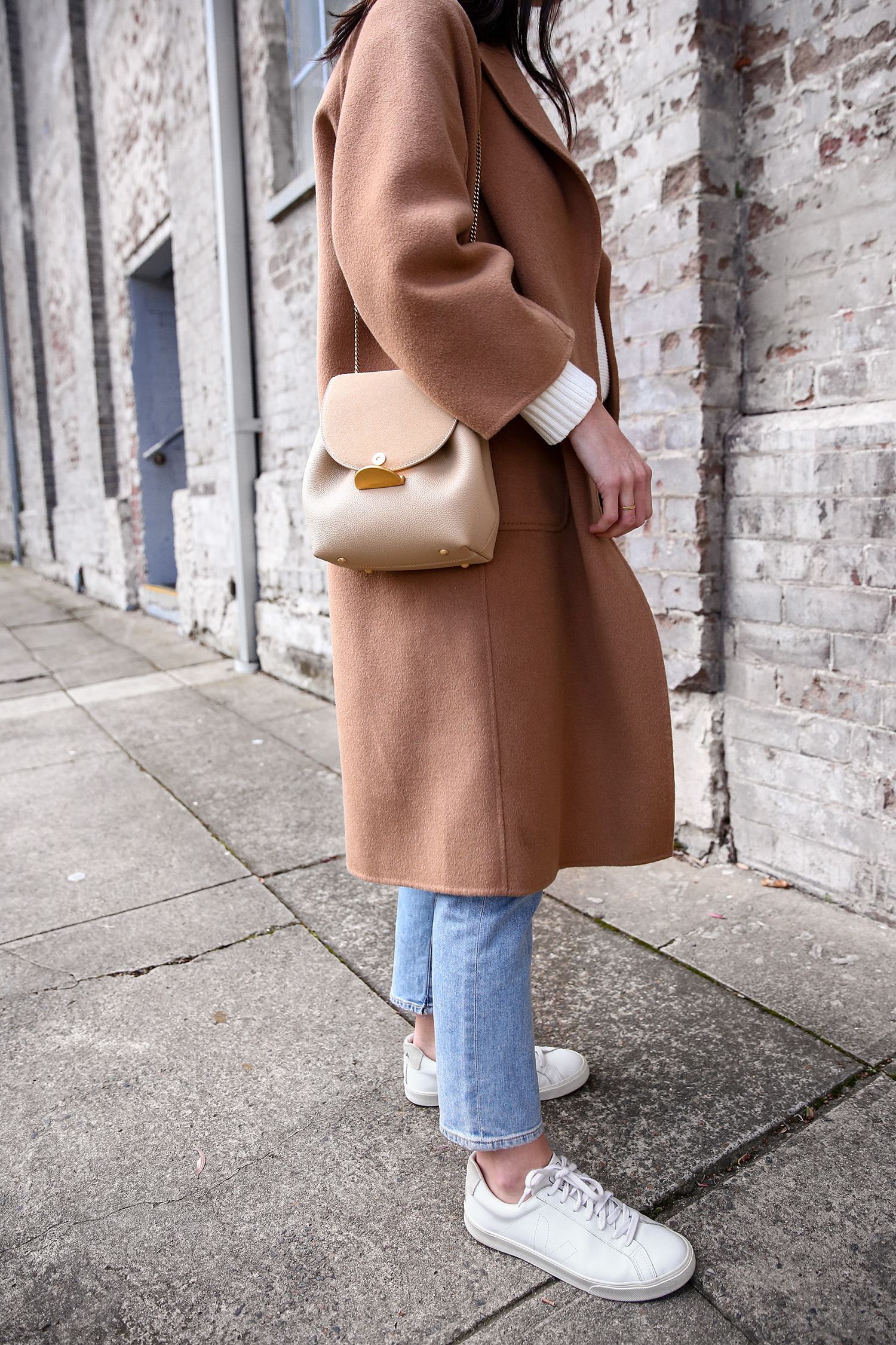 Jamie Lee of Mademoiselle wearing Citizens of Humanity Emerson Jeans and The Curated Coat