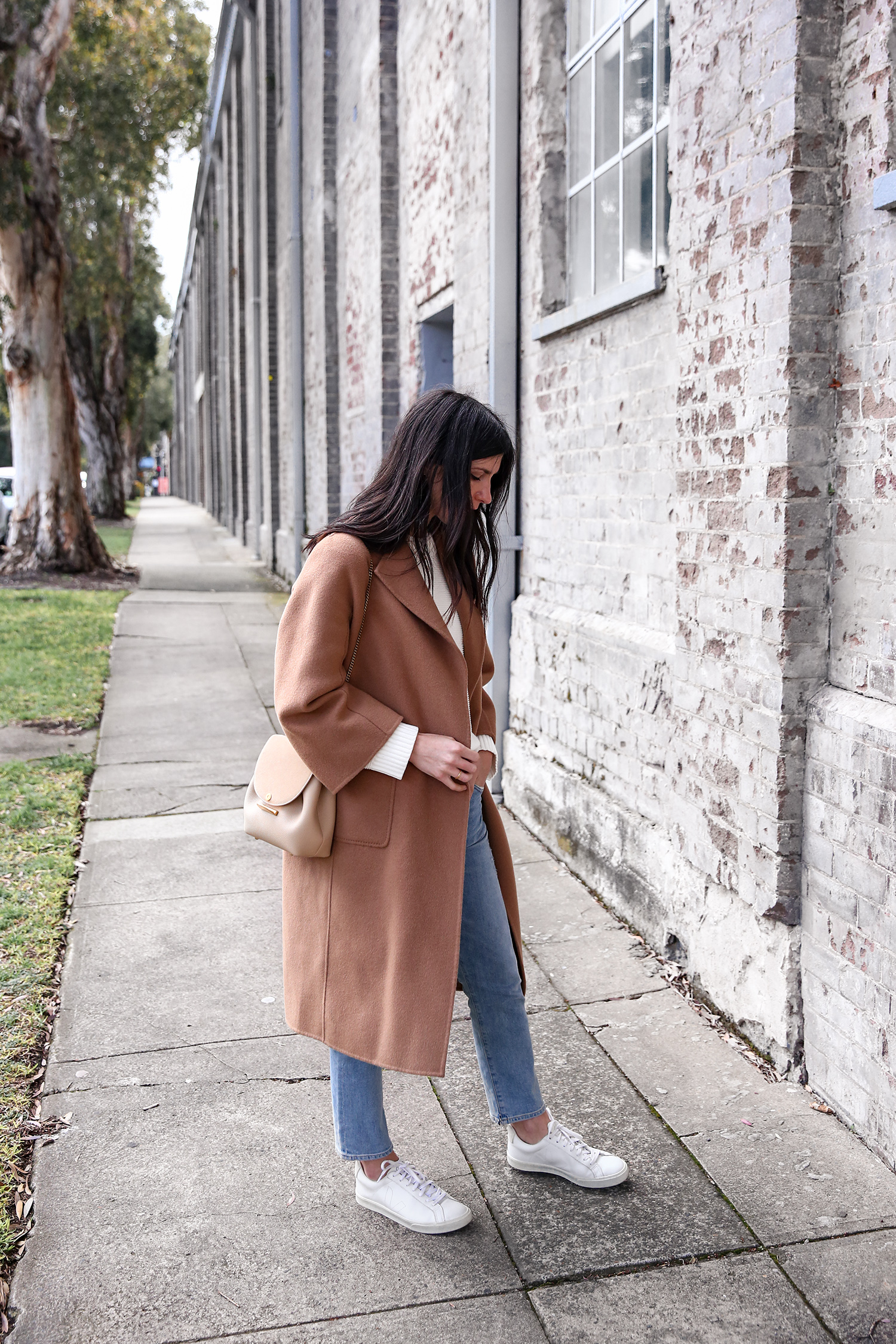 Jamie Lee of Mademoiselle wearing Citizens of Humanity Emerson Jeans and The Curated Coat