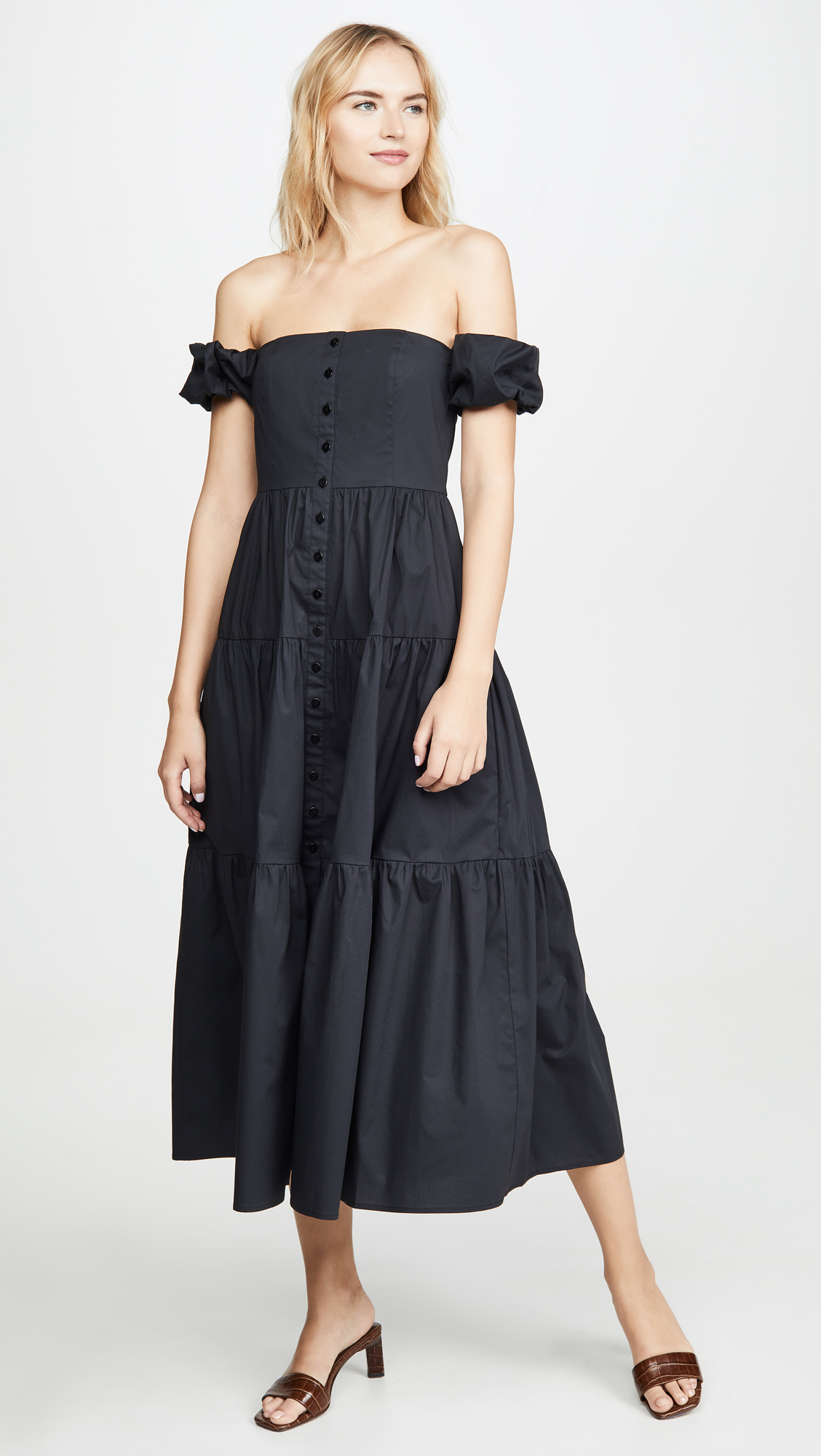 Staud Off Shoulder Elio Dress