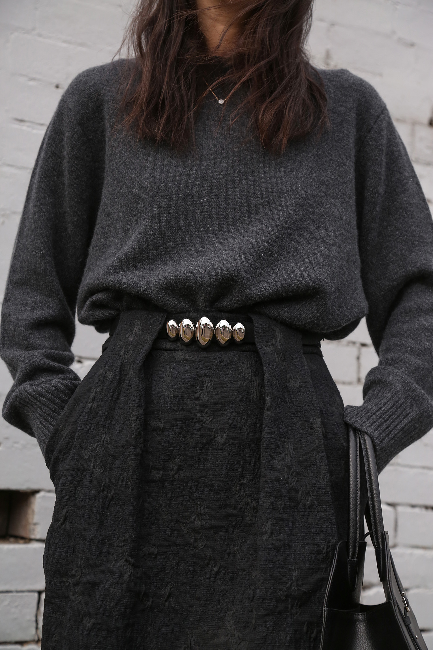 Isabel Marant Fuzz Belt Minimal Style Outfit idea
