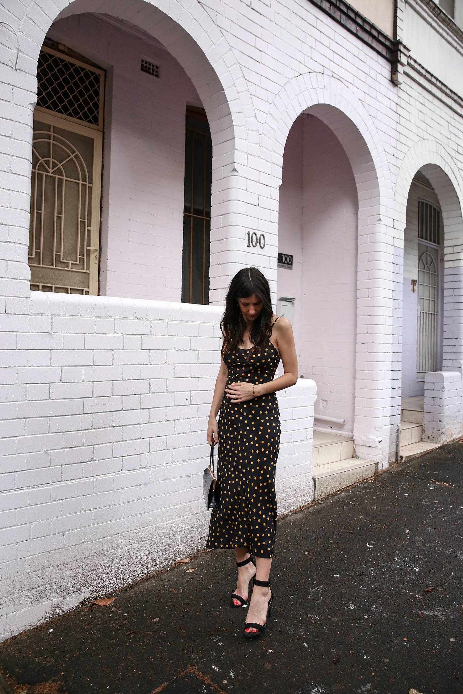 Jamie Lee of Mademoiselle wearing the Realisation Par Iggy Spot dress