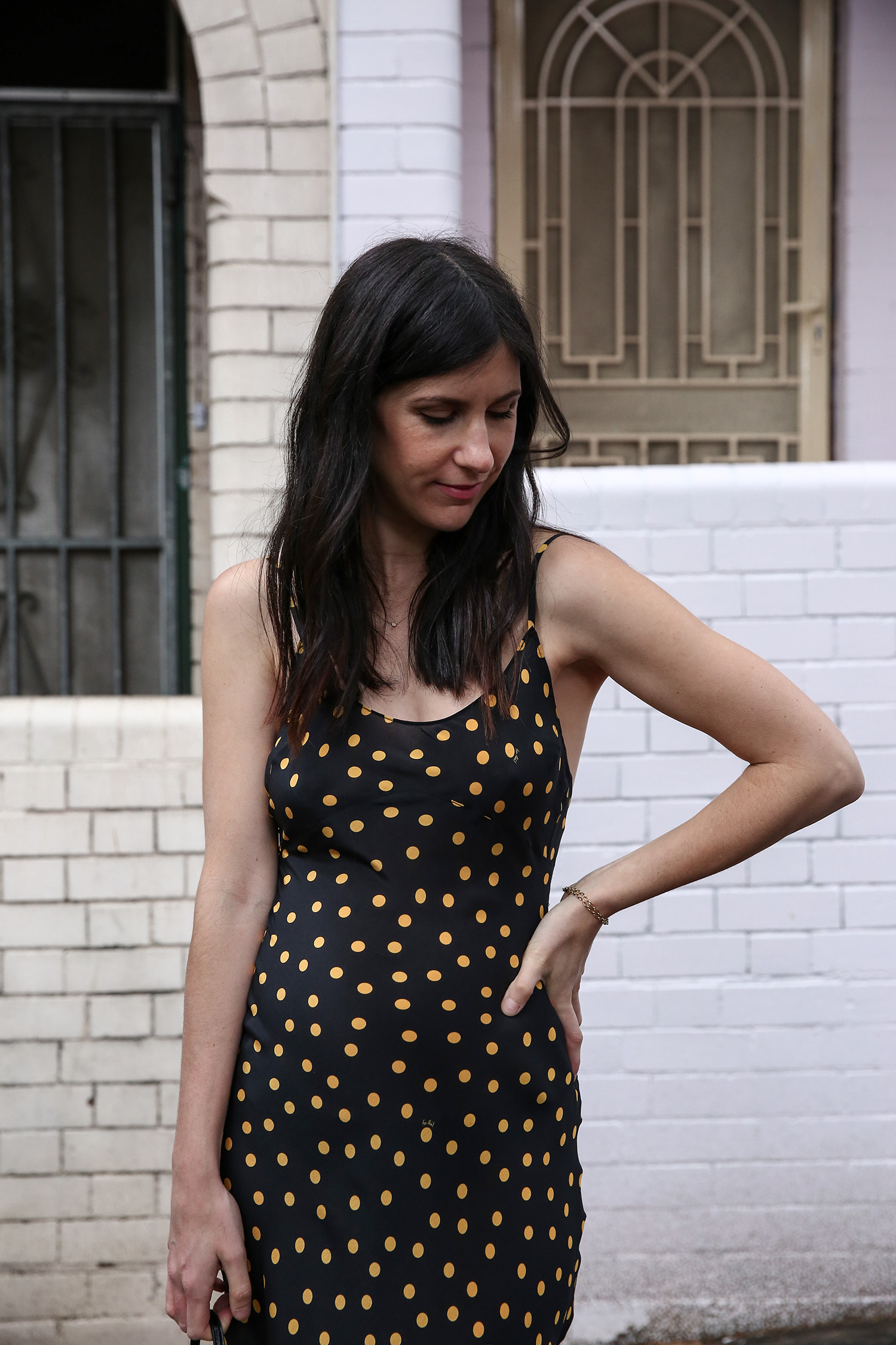 Jamie Lee of Mademoiselle wearing the Realisation Par Iggy Spot dress