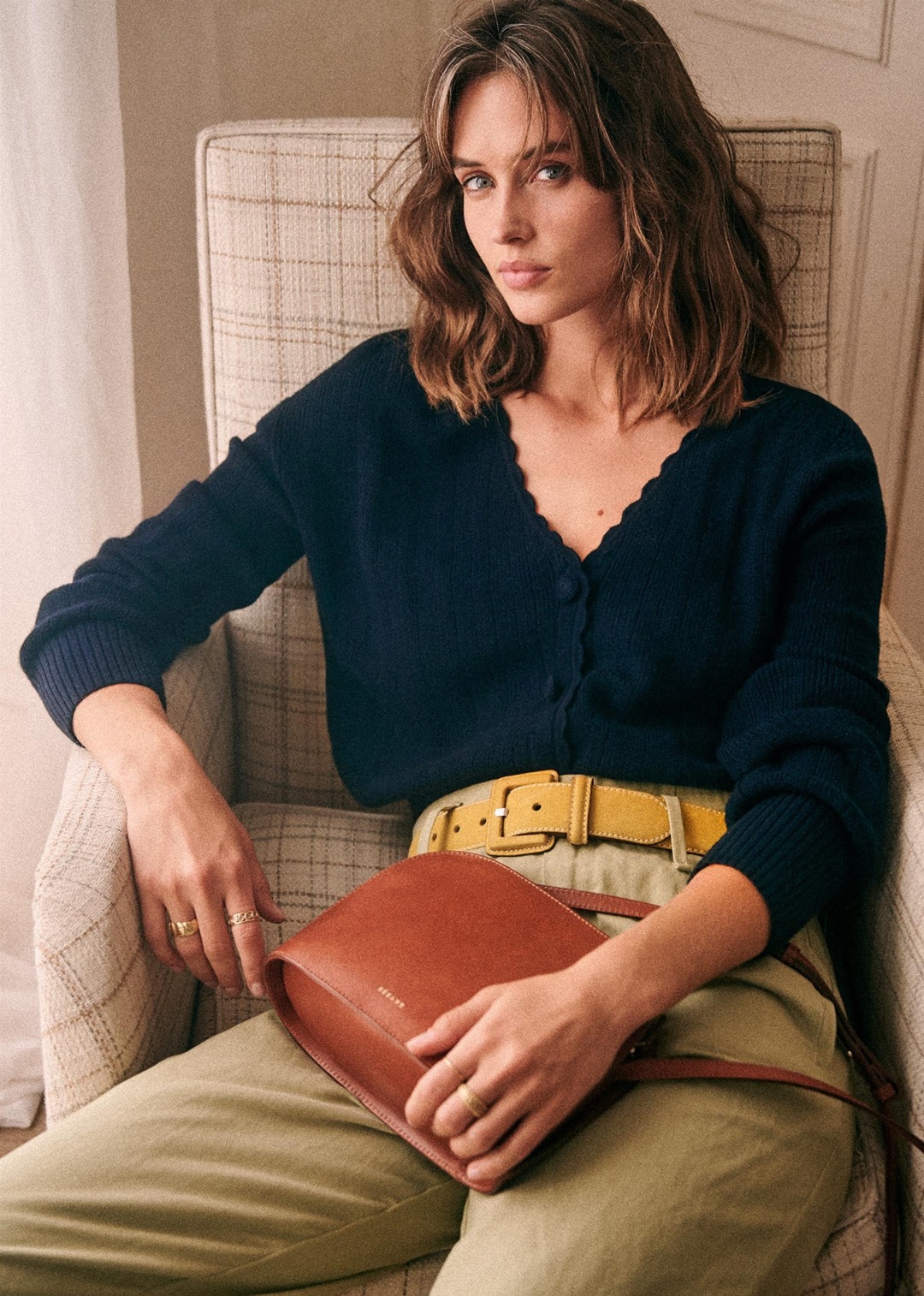 Sezane Autumn 2019 Alceste Jumper in Navy