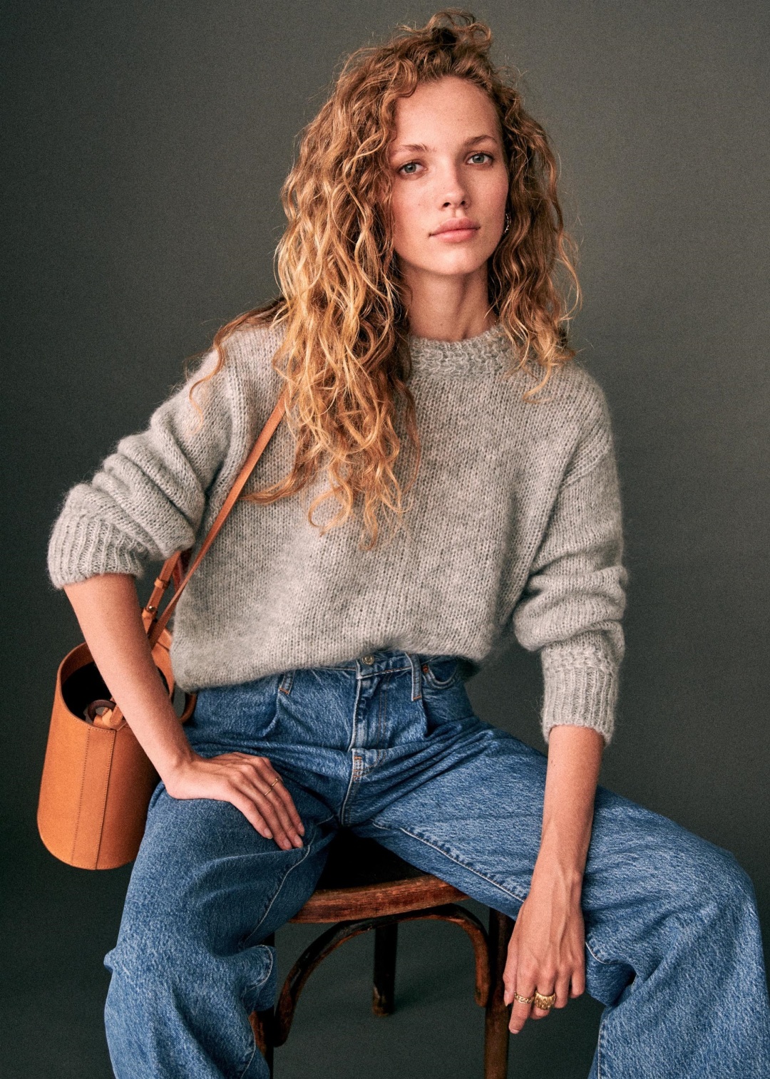 Sezane Autumn 2019 Chuck Jumper in Grey Marl