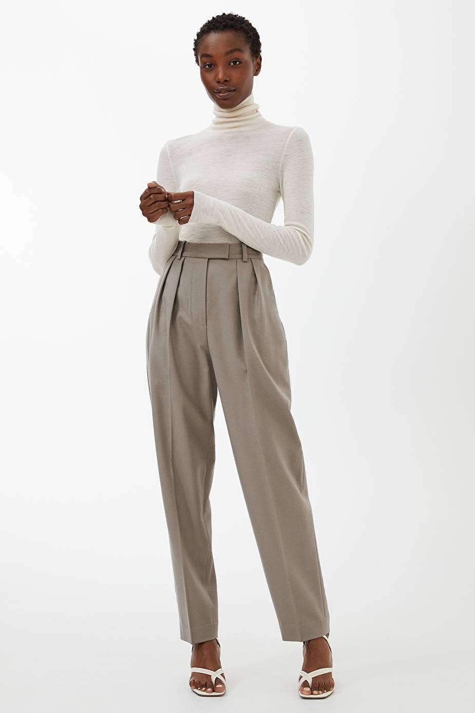 Arket Wool Flannel Trousers