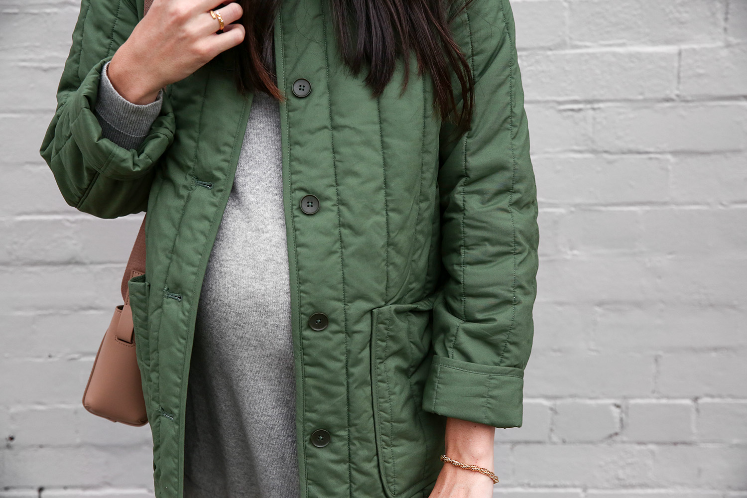 Everlane clover cotton quilted jacket