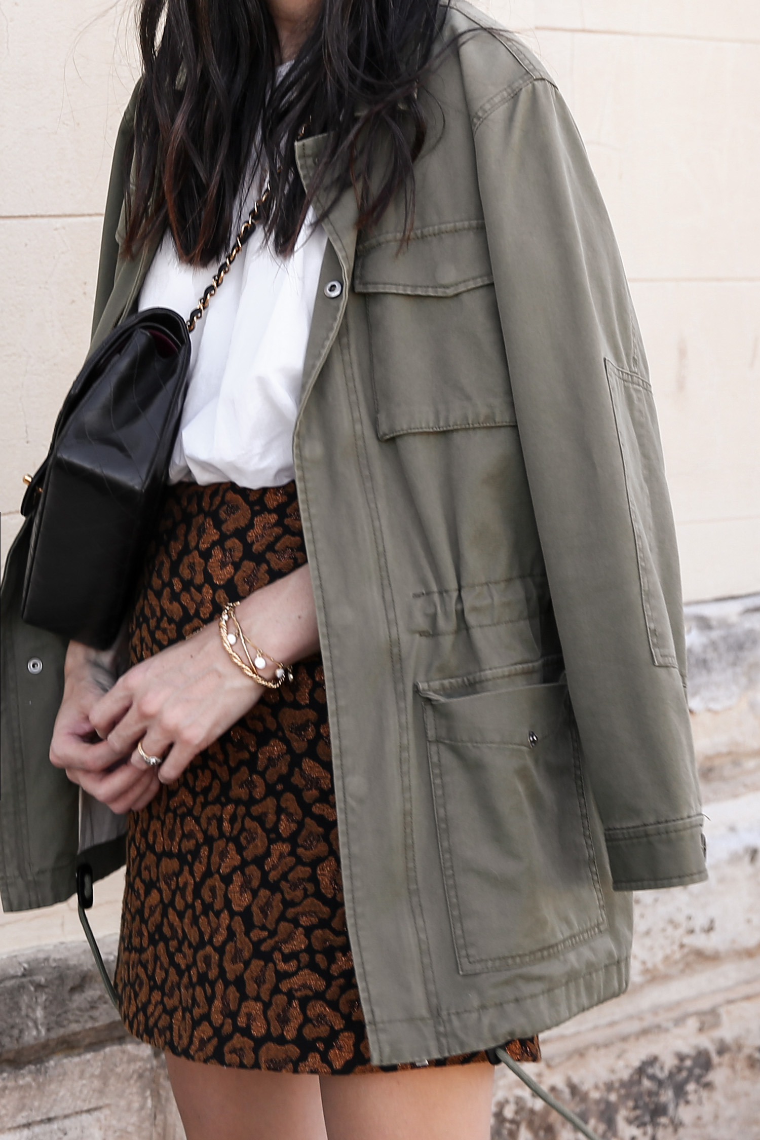 Minimal Style khaki utility jacket