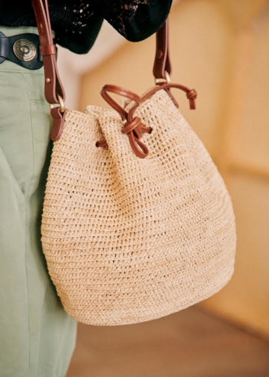 Sezane Farrow basket bag