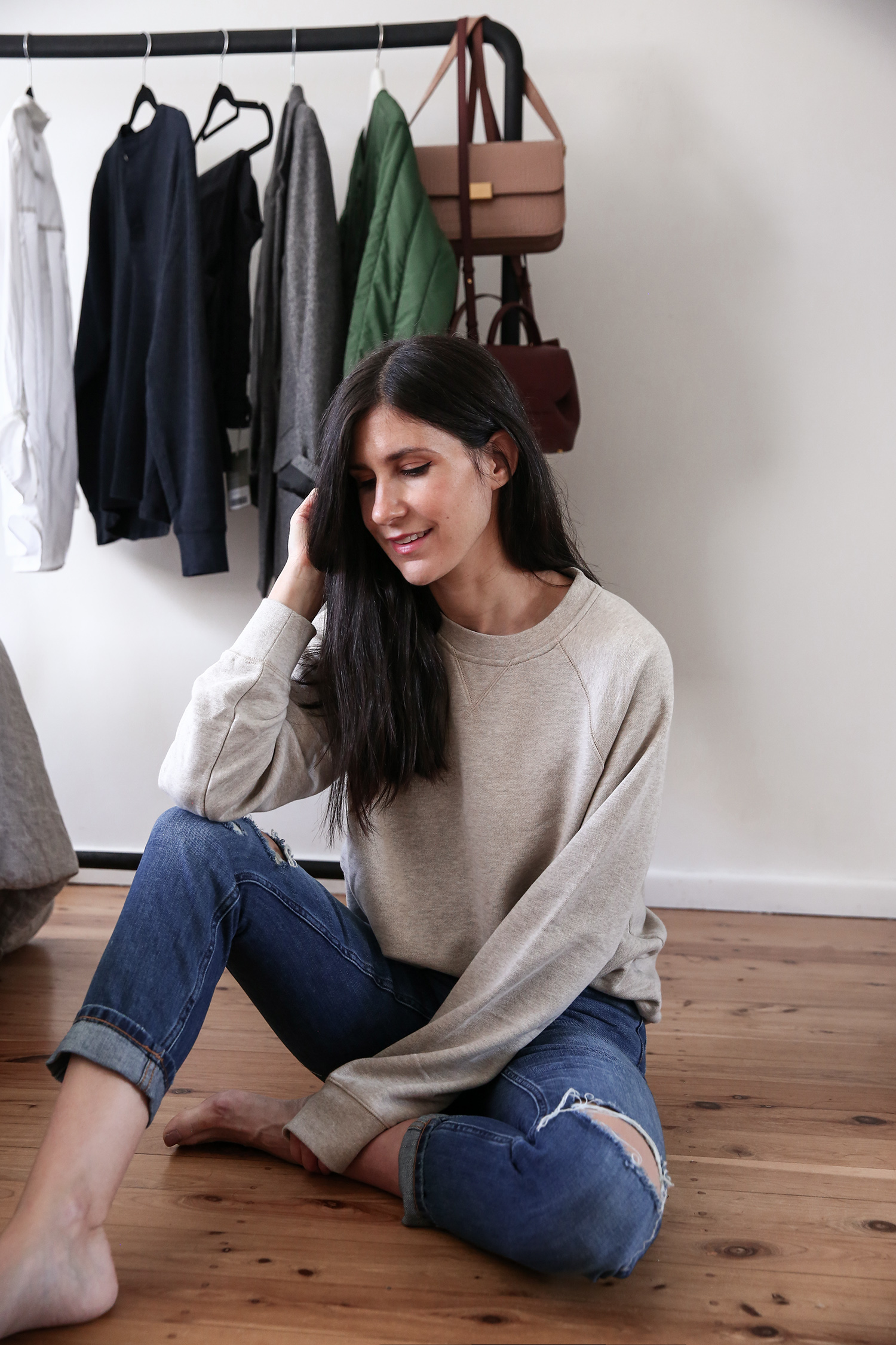 everlane super soft relaxed jeans loungewear staples