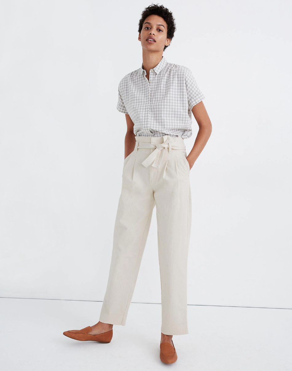 Madewell deals paperbag jeans