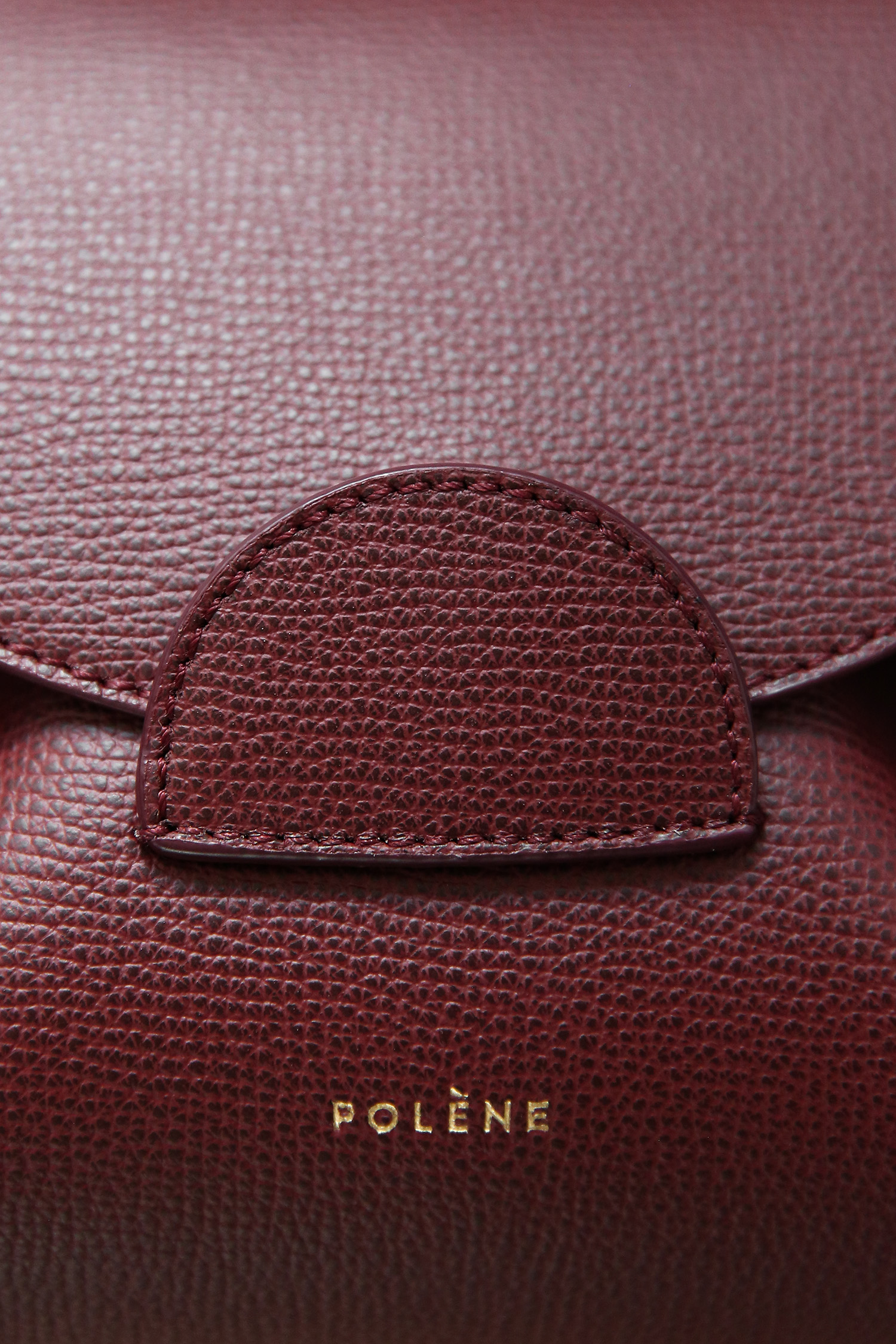 Polene Numero Un Nano Tan Textured Leather, Luxury, Bags & Wallets