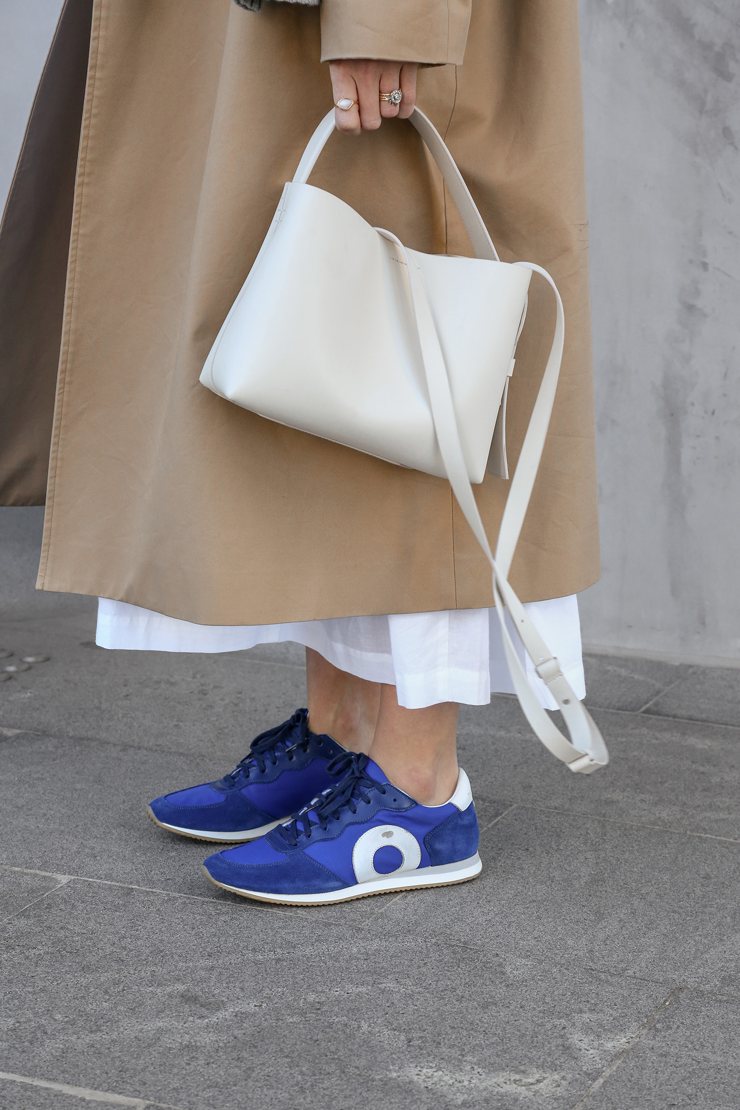 Oliver Cabell Runner Oxford Sneakers and Arket Rigid Crossbody Bag