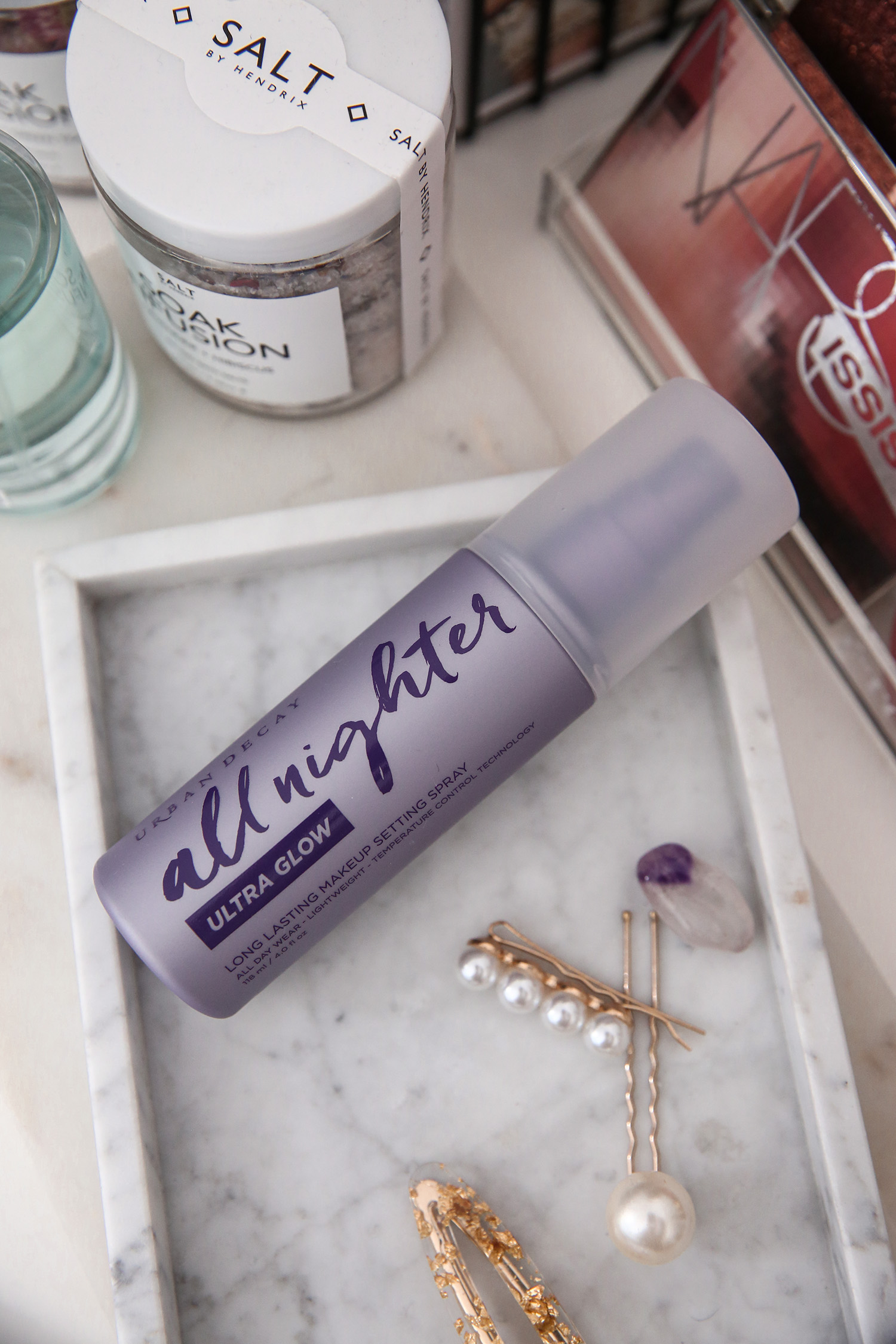 Urban Decay All Nighter Ultra Glow Setting Spray Review