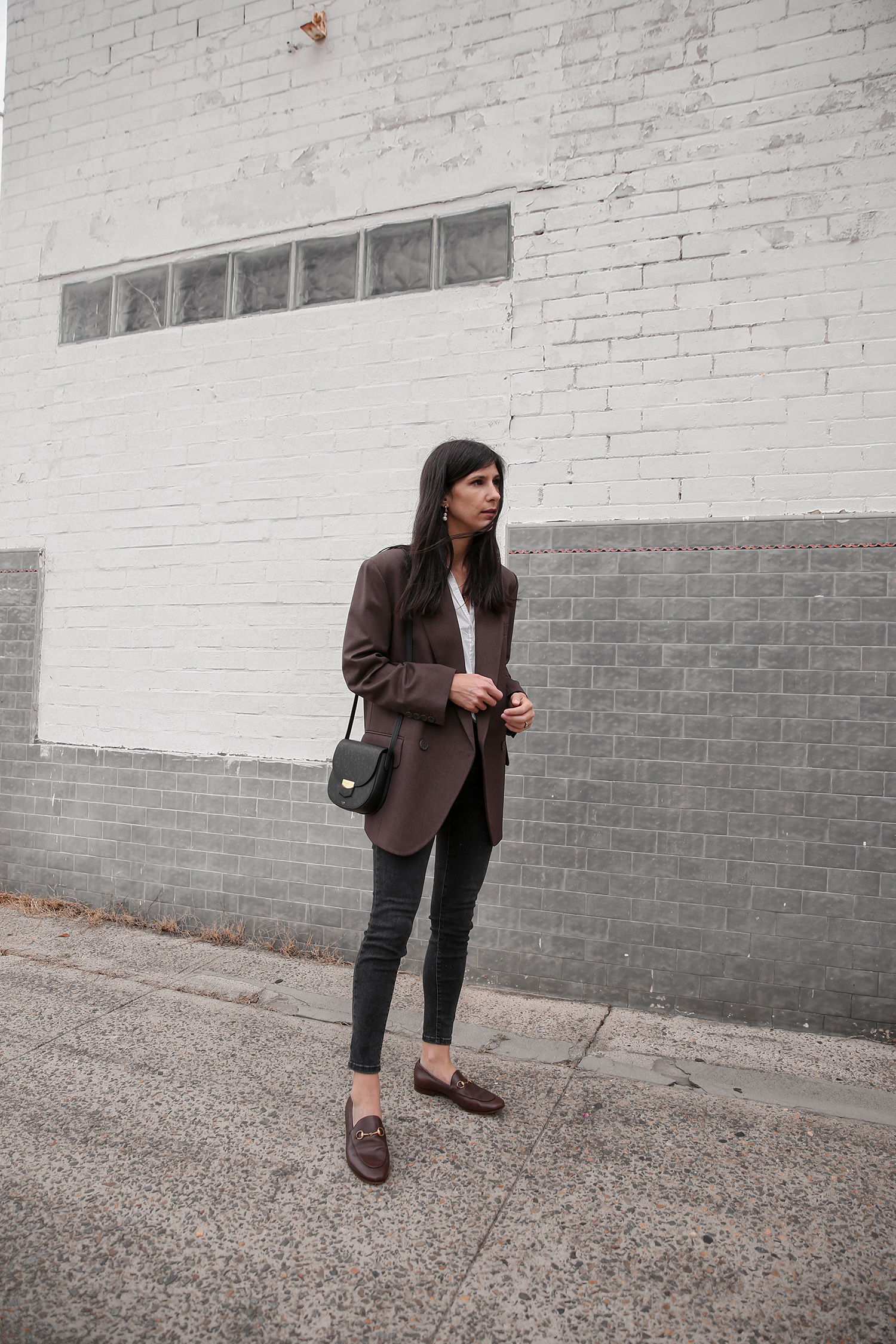 Low Classic Seoul blazer with Everlane skinny jeans