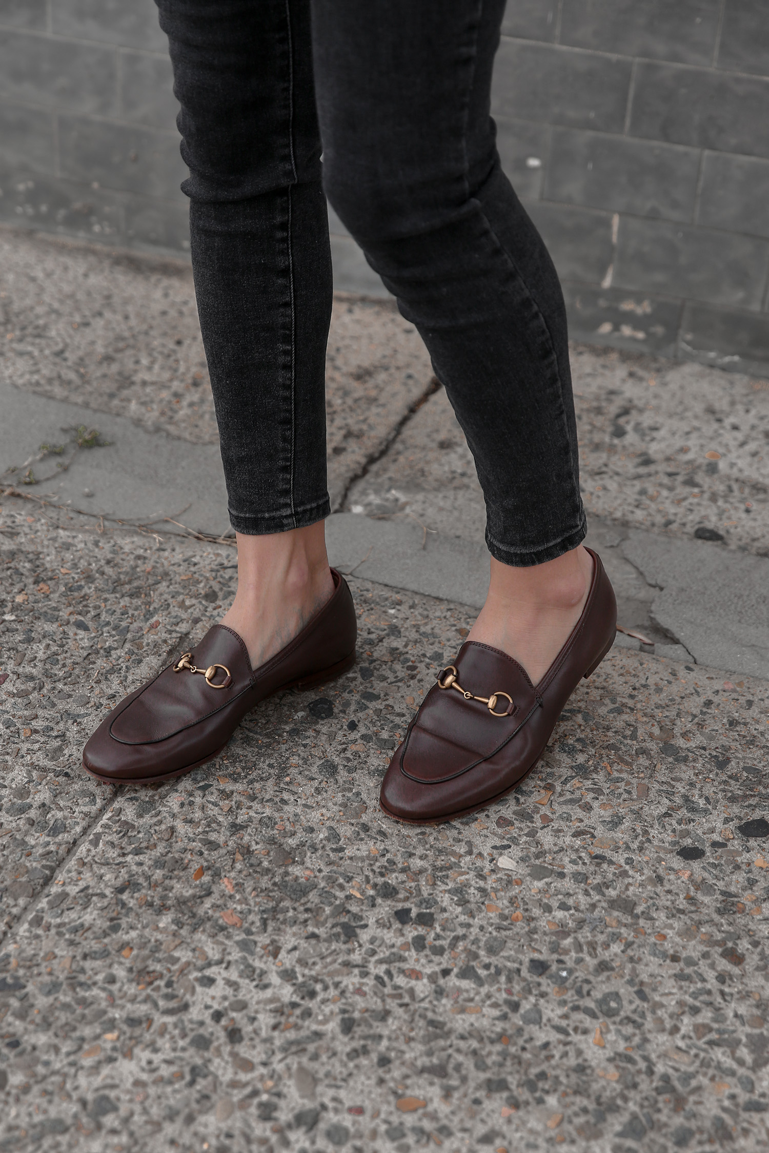 Gucci Jordaan loafers in dark brown