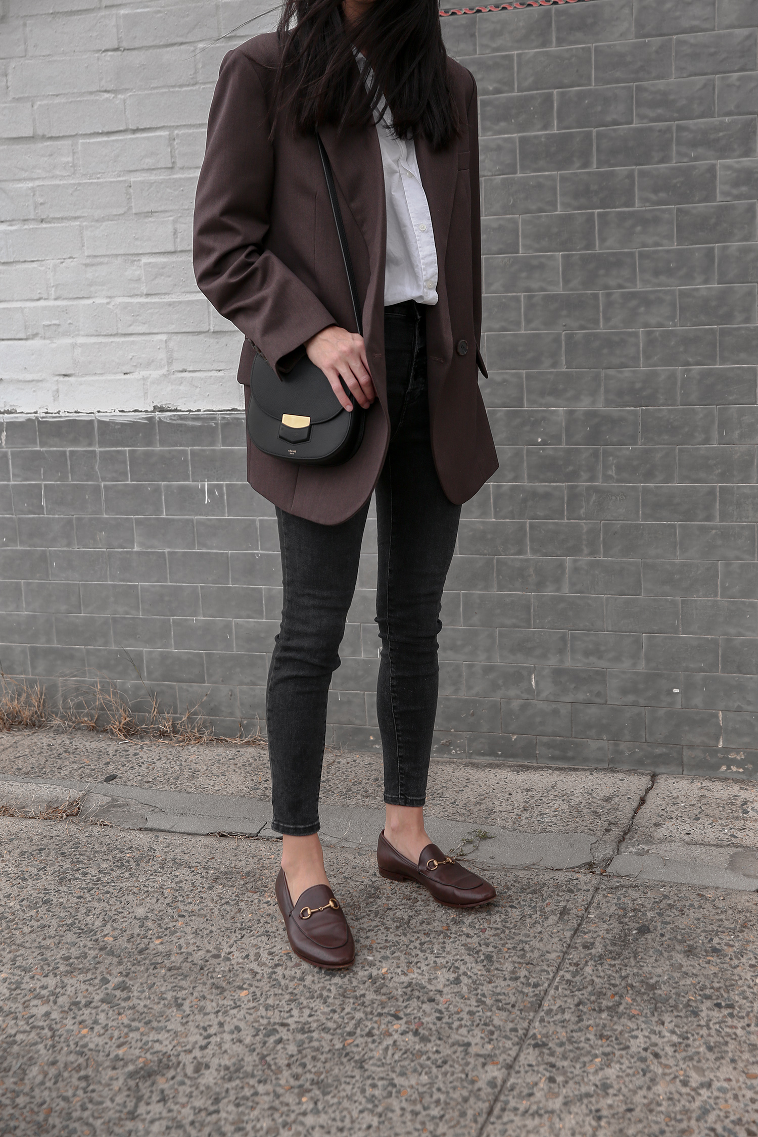 Low Classic Seoul blazer with Everlane skinny jeans