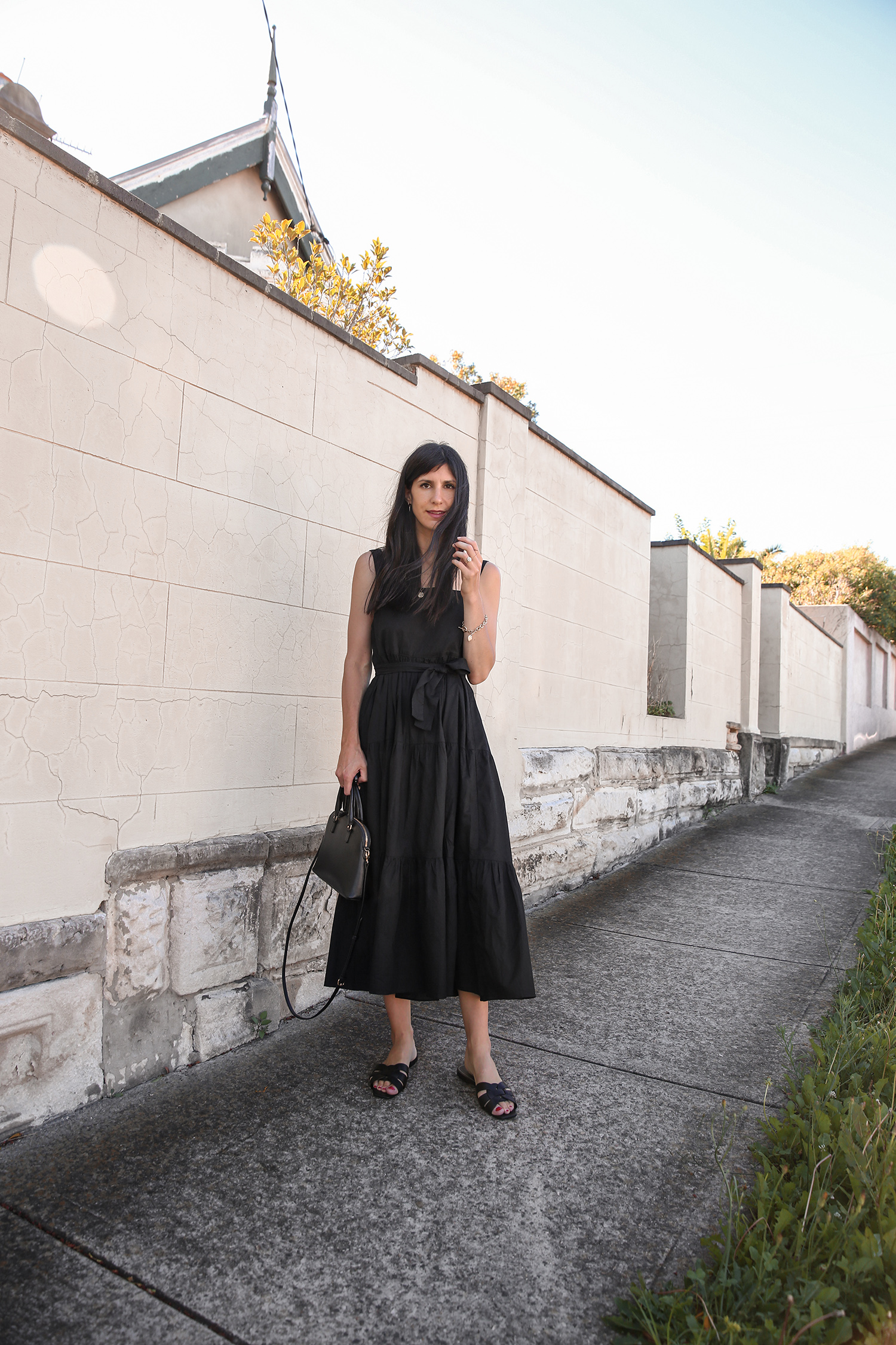 MLM Label Flora Midi Dress in black