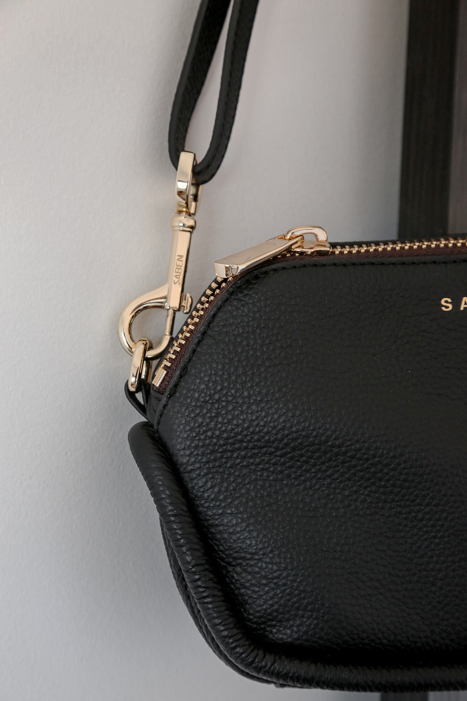 black handbag details