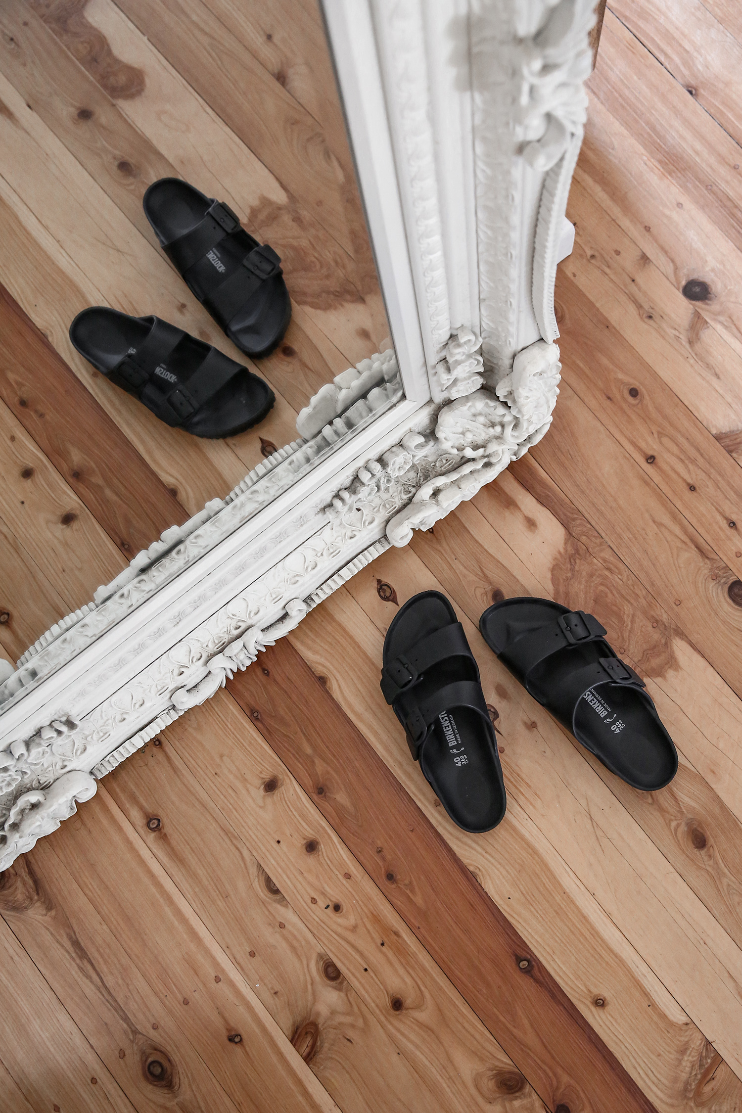Birkenstock EVA Arizona sandals in black review