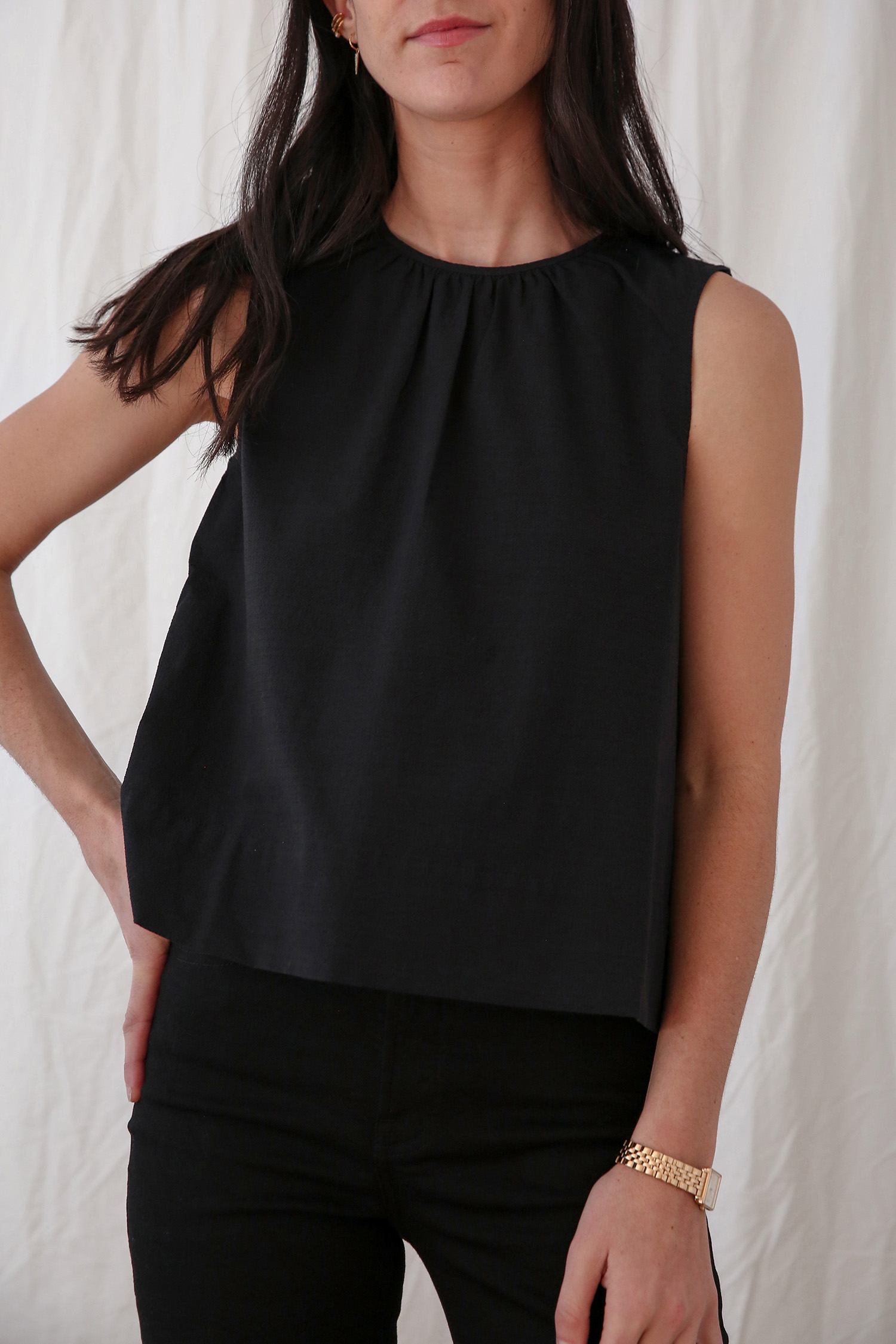 Everlane Tie Back Linen Top Review