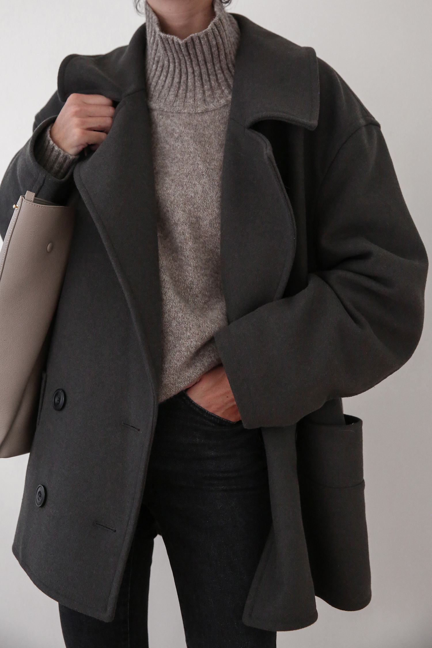 Marle Vada Jumper worn with Uniqlo U Coat and Everlane Jeans