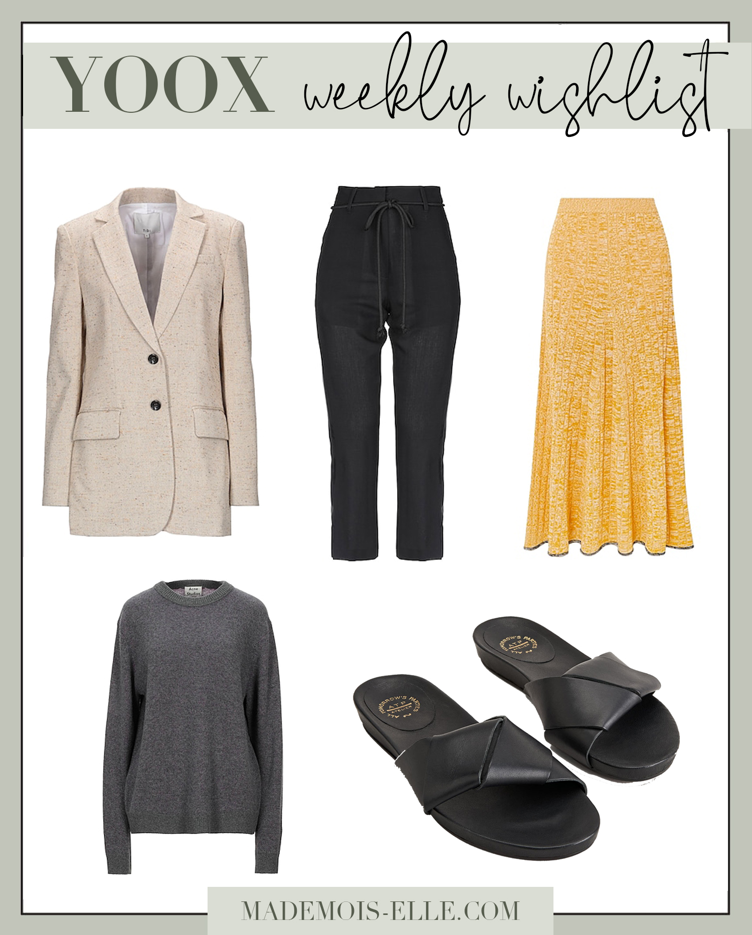 Weekly Wishlist & New in from YOOX