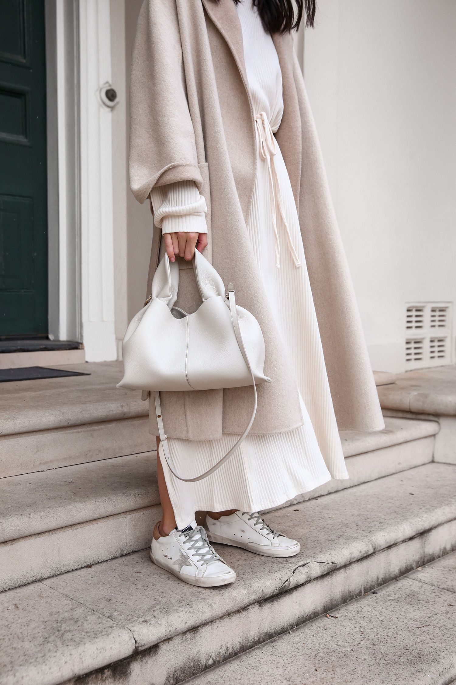Scandi Street Style Outfit cream neutral tones