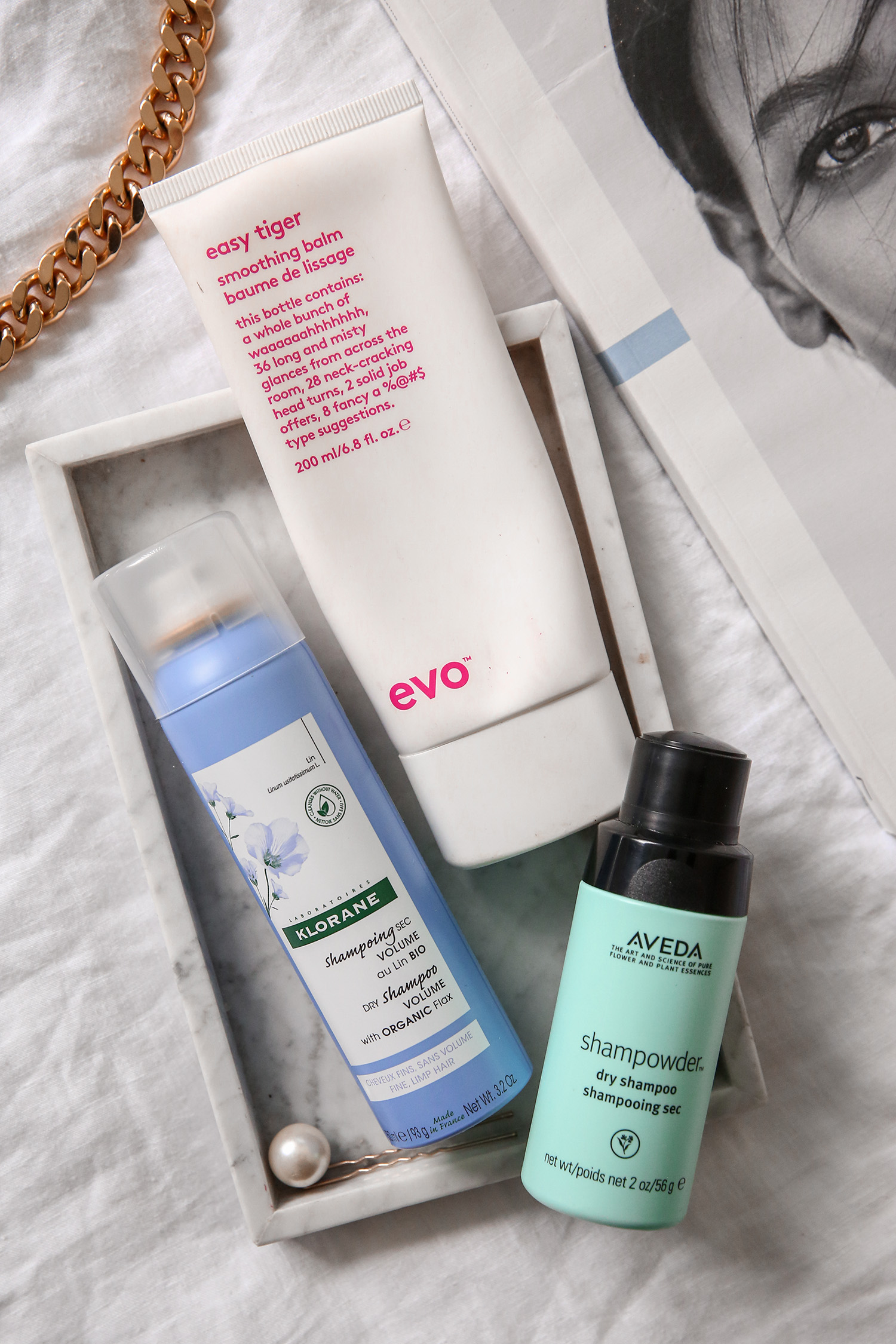 Haircare serums and dry shampoo favourites