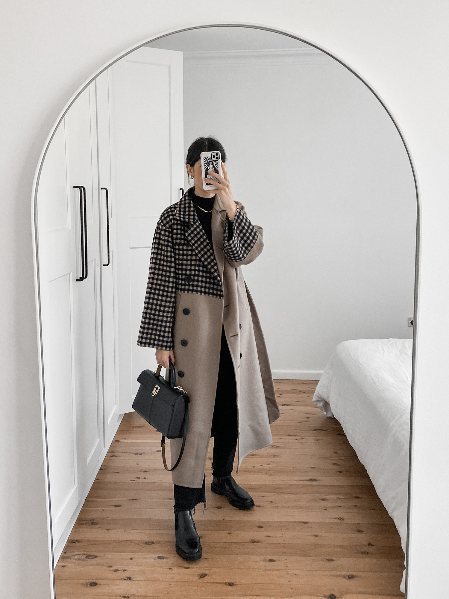 Minimal Scandi Chic Winter Outfit Wearing Quaint Josephine coat