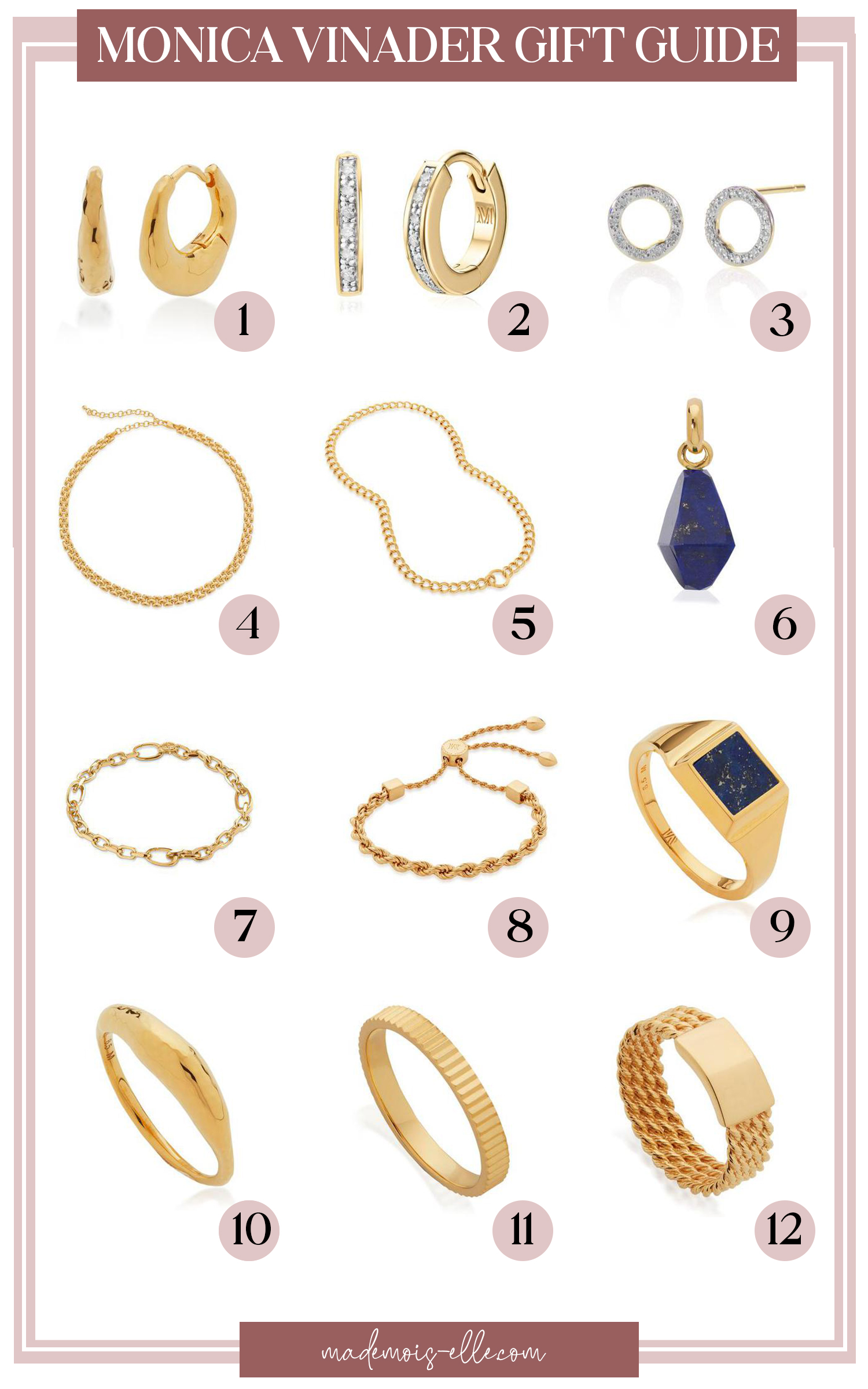 Monica Vinader Jewellery Christmas Gift Guide