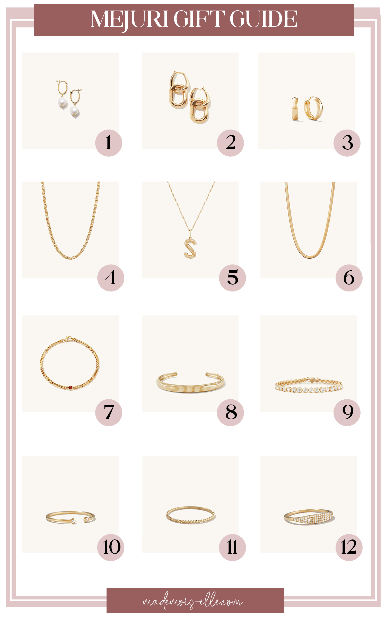 Mejuri Jewellery Christmas Gift Guide