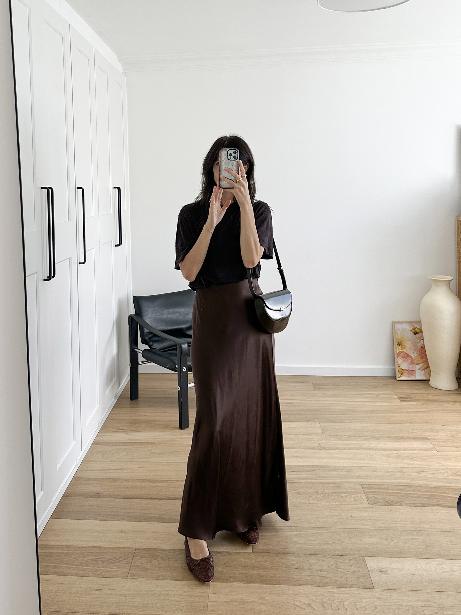 How to Style a Maxi Slip Skirt