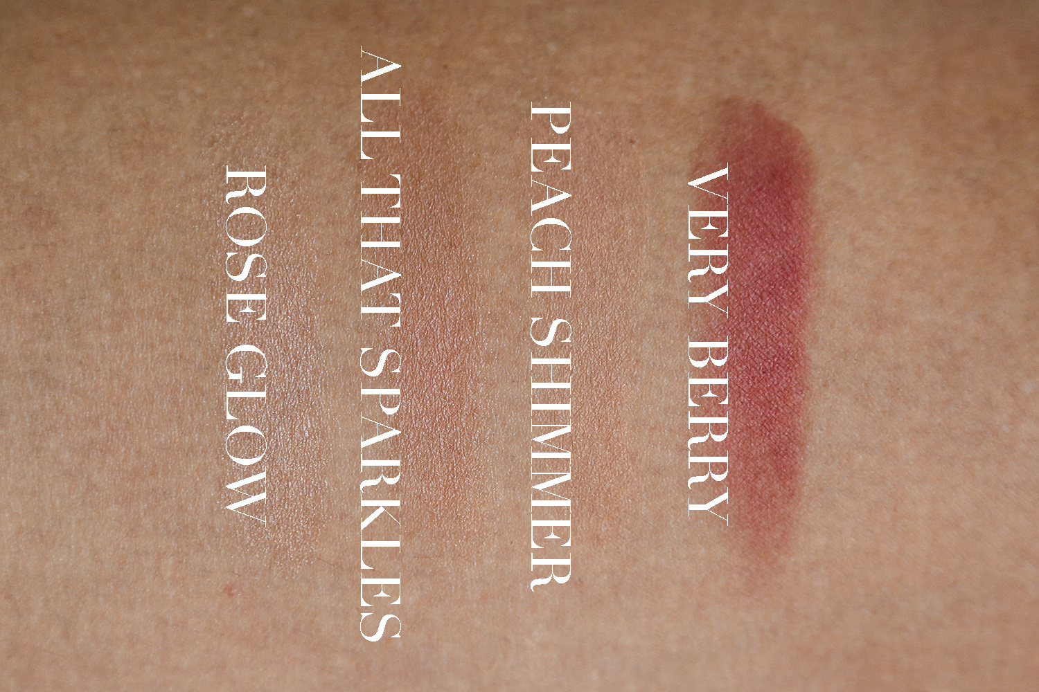 Laura Mercier RoseGlow Blush Color Infusion Swatches