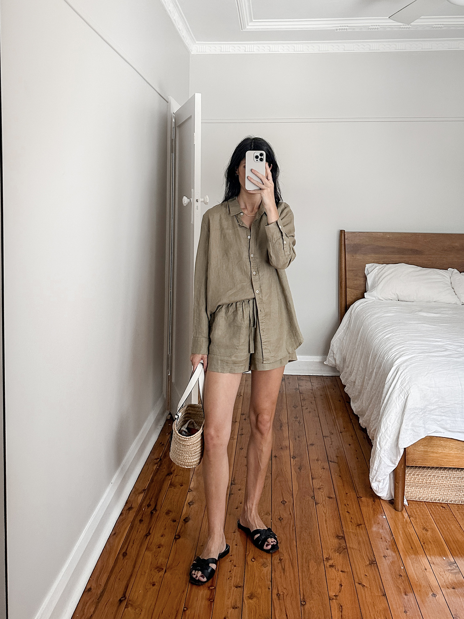 Matching linen shirt and pants on sale