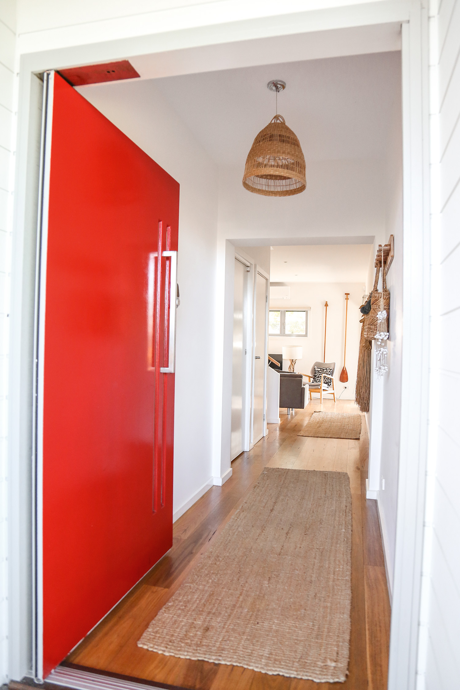 Coastal Chic home decor red door