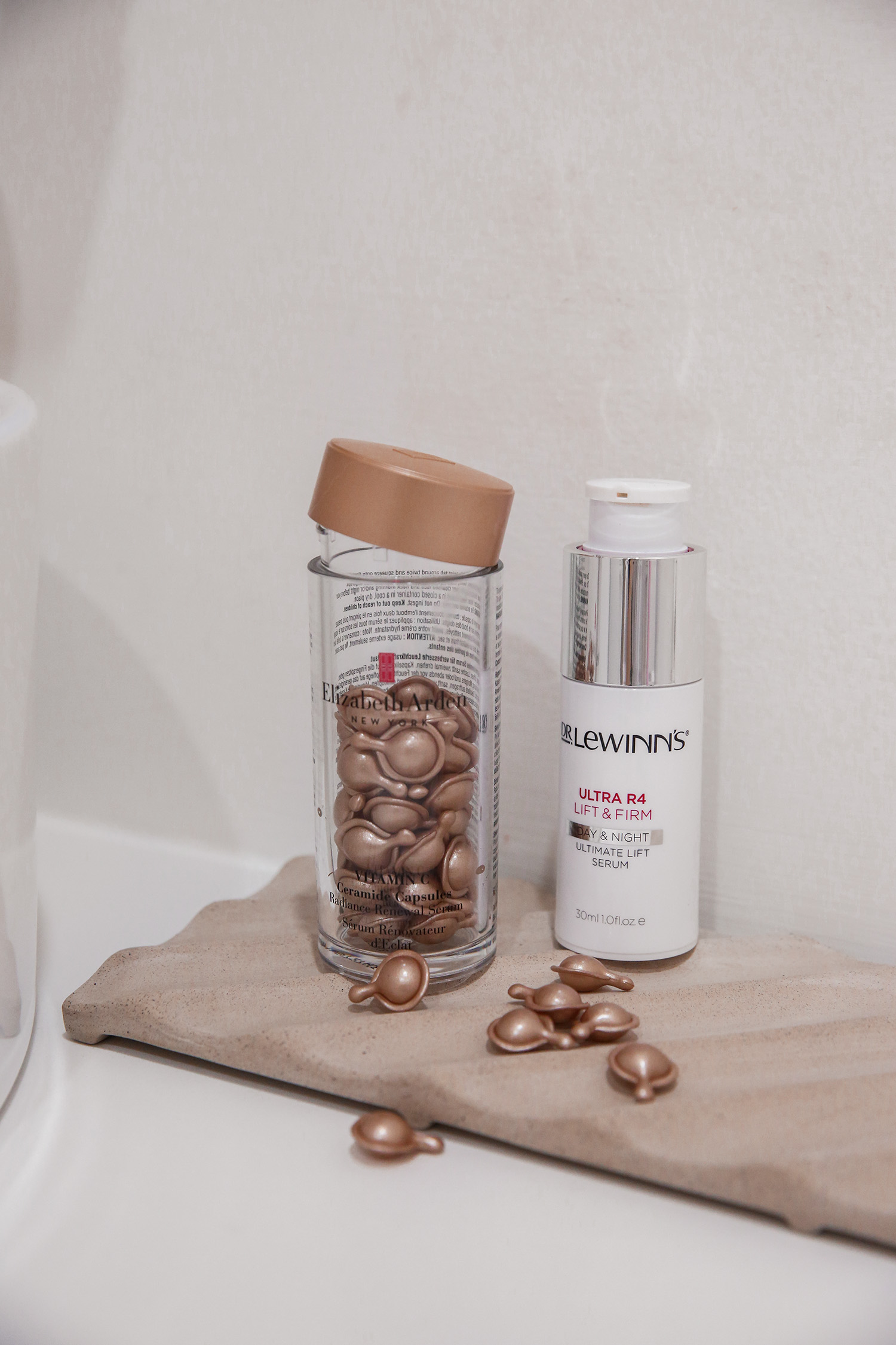 Elizabeth Ardern Vitamin C Ceramide Capsules and Dr Lewinns Ultra R4 Lift and Firm Serum Review