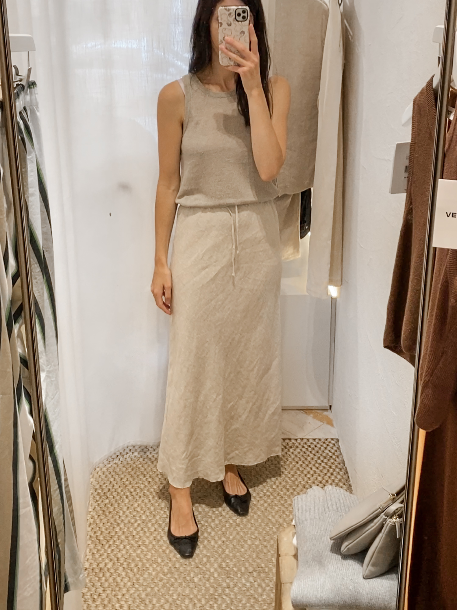 Venroy linen skirt deals