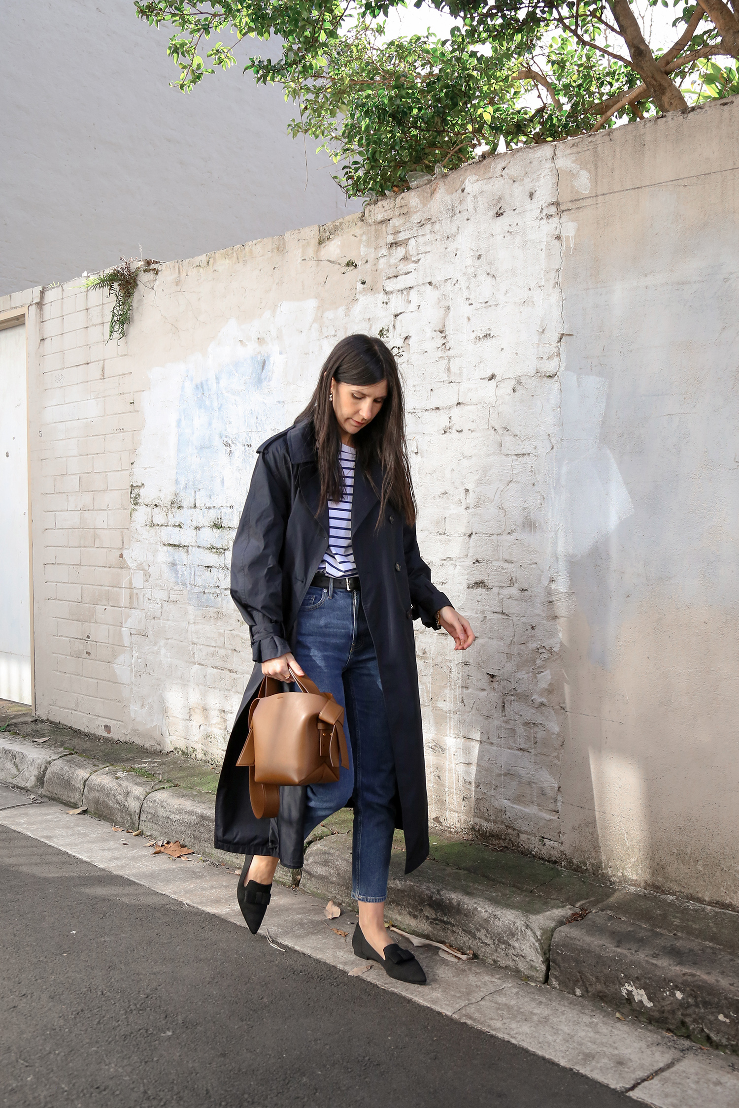 Parisian Chic Minimal Style Outfit Arket stripe top