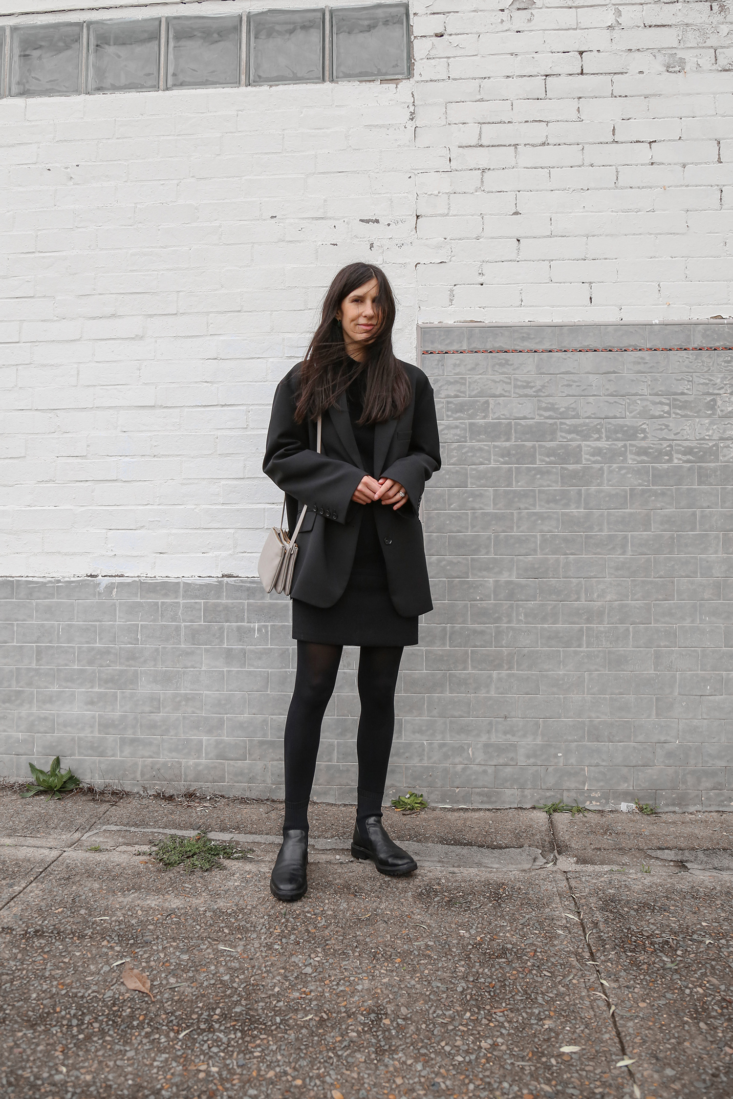 Scandi style outfit all black monochrome
