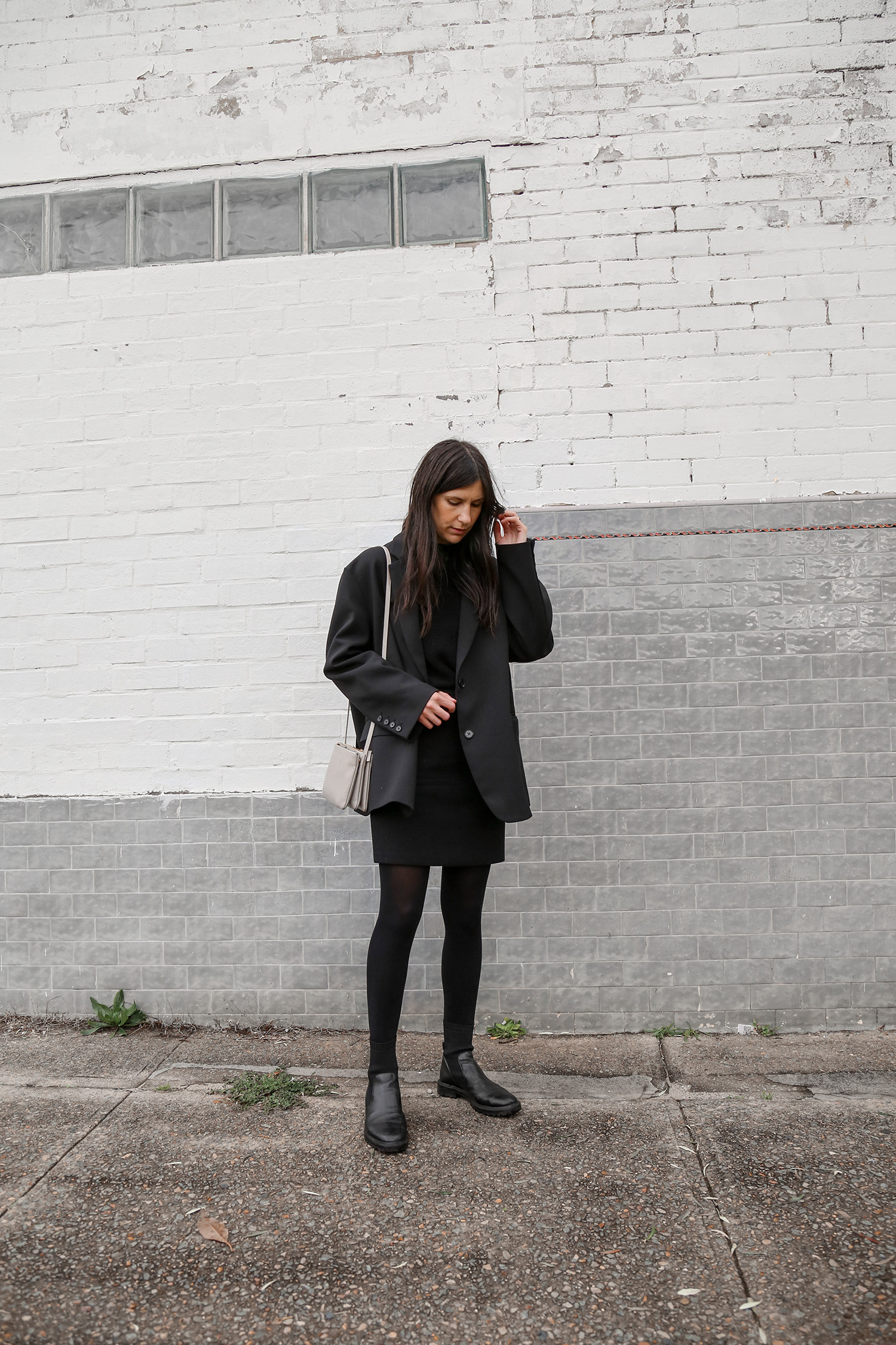 Scandi style outfit all black monochrome