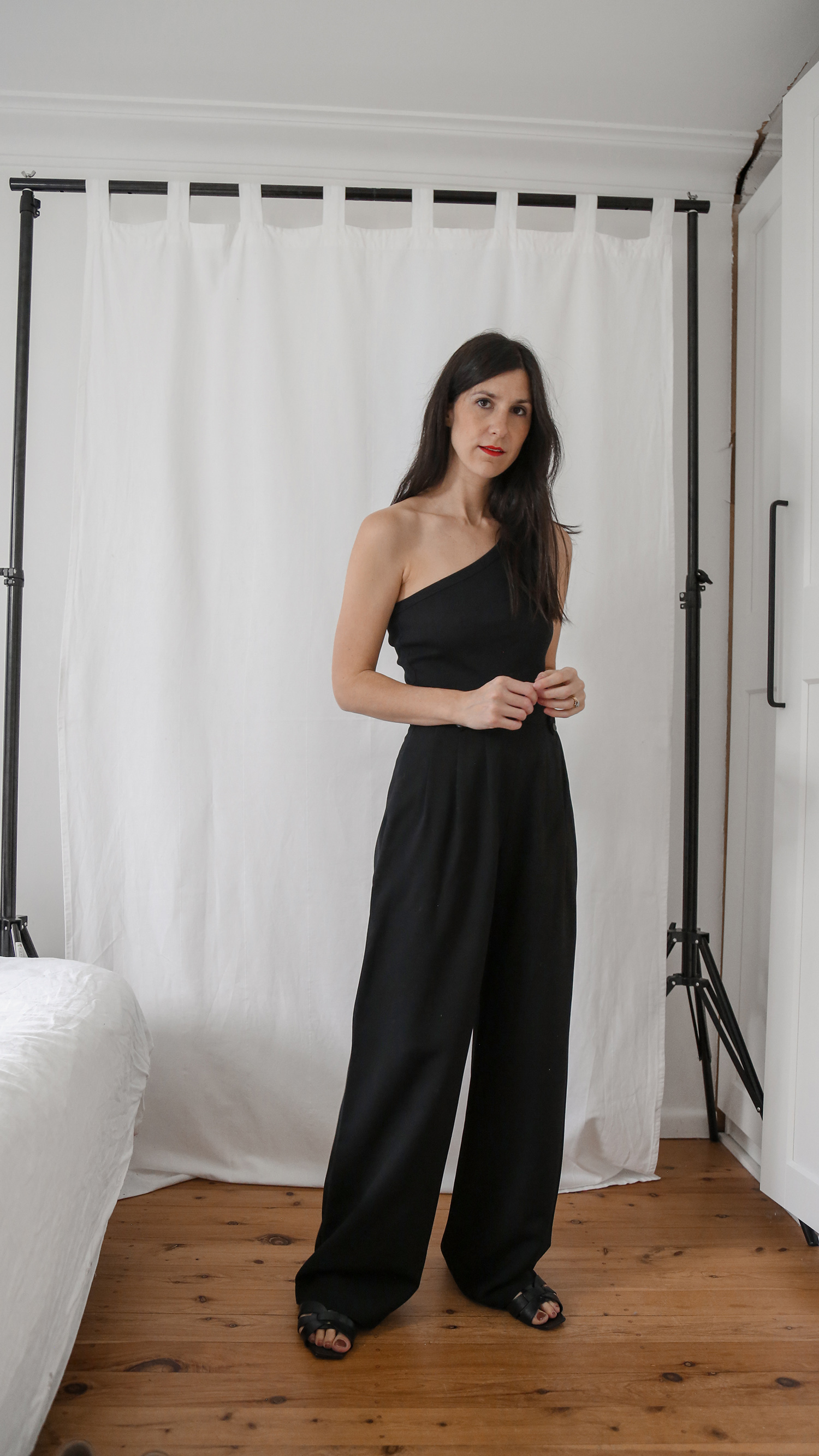 how to style Sezane Loulou trousers