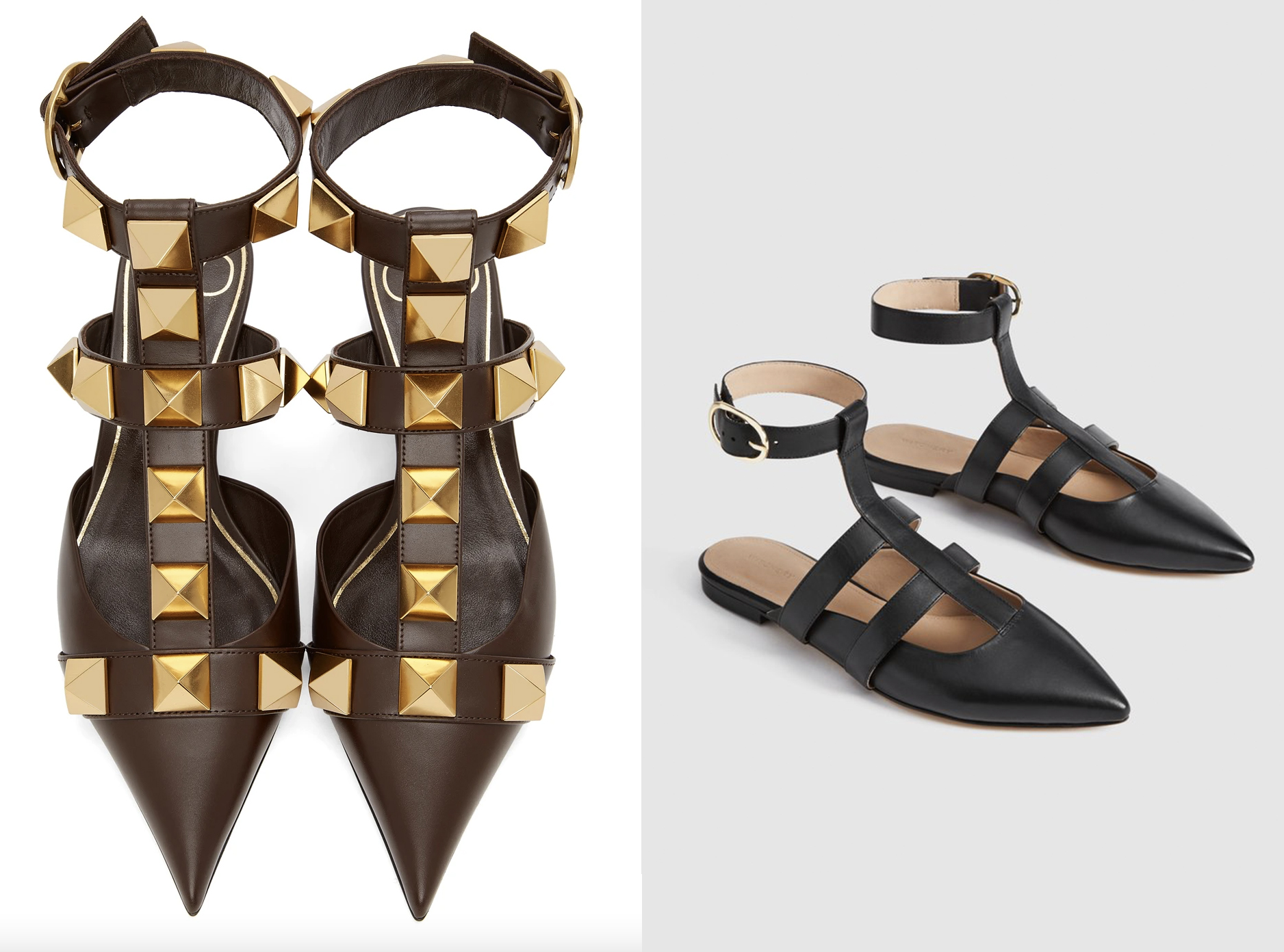 Valentino Pyramid Roman Stud Sandals