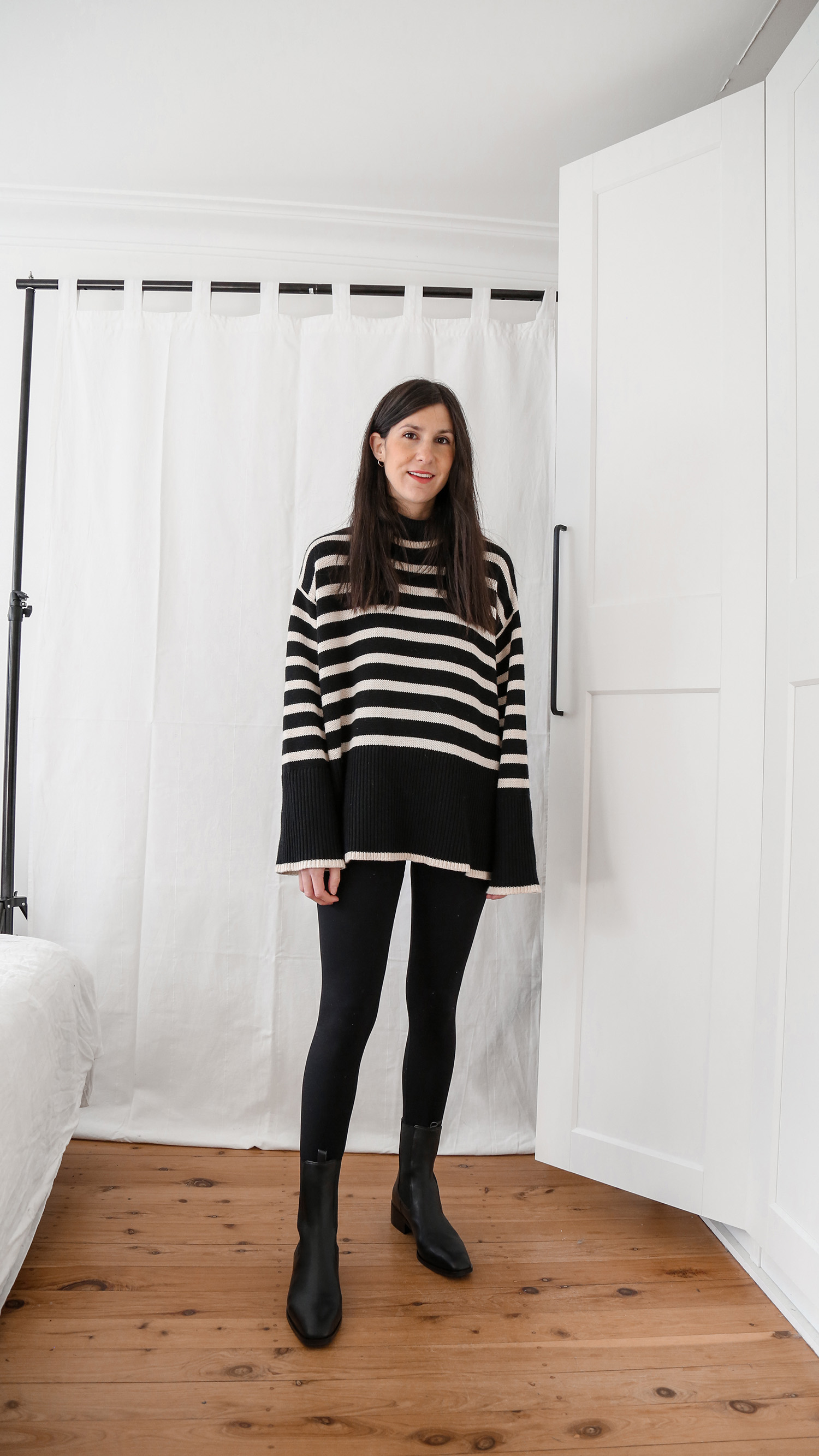 Five ways to style a Toteme striped Roll neck sweater