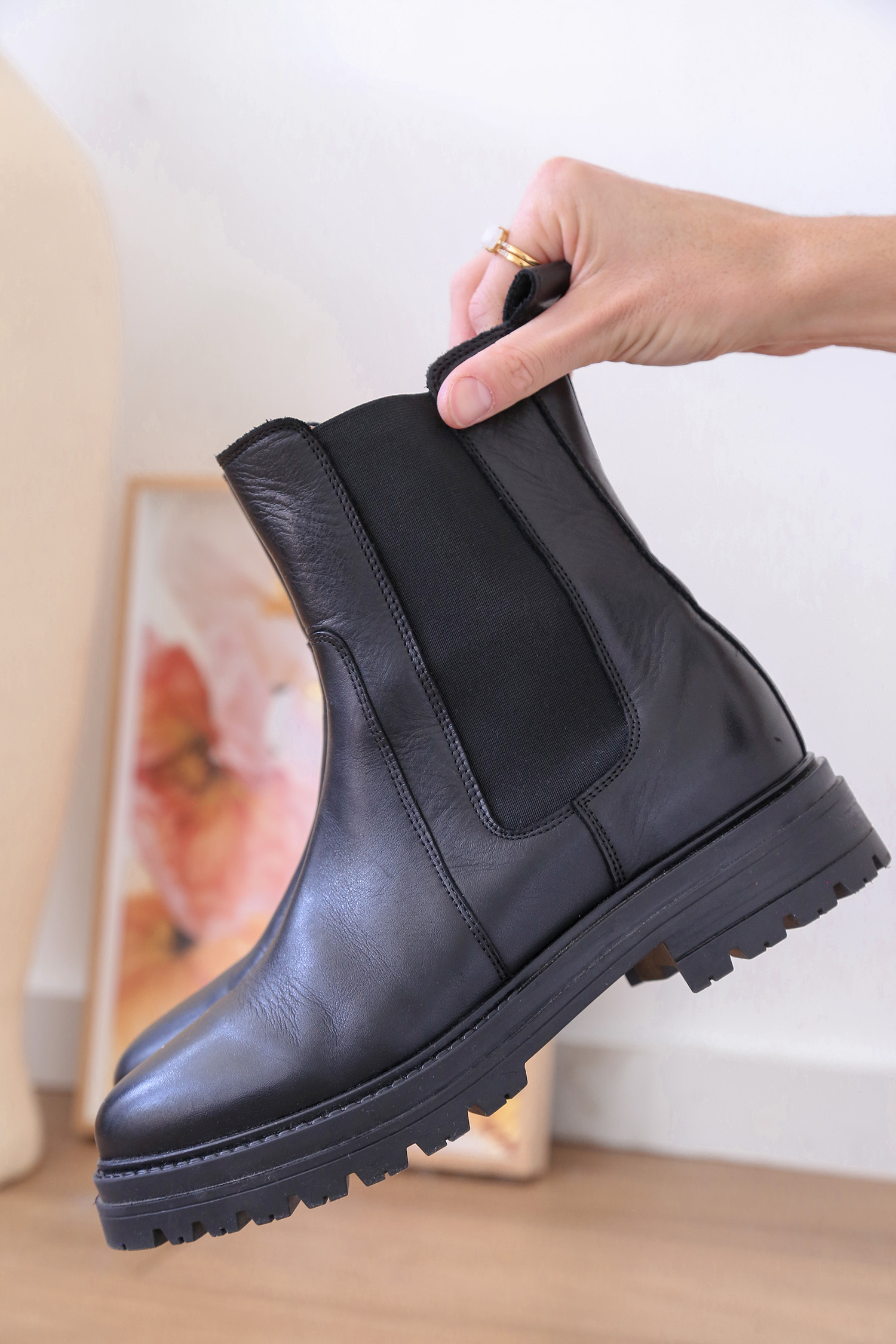 Sezane Lena Low Boots Wear and Tear