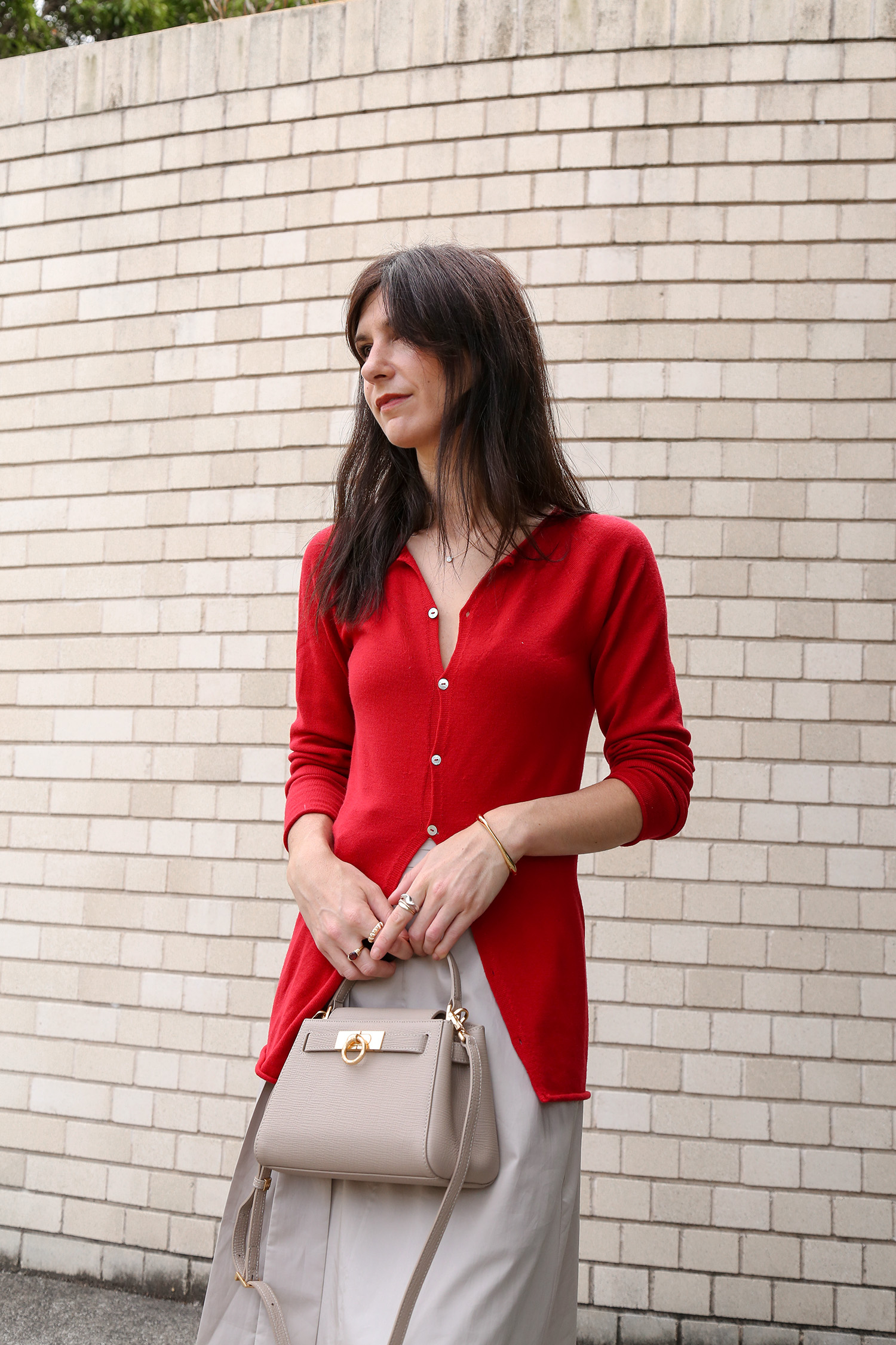 Red cardigan how to style 2023 trends